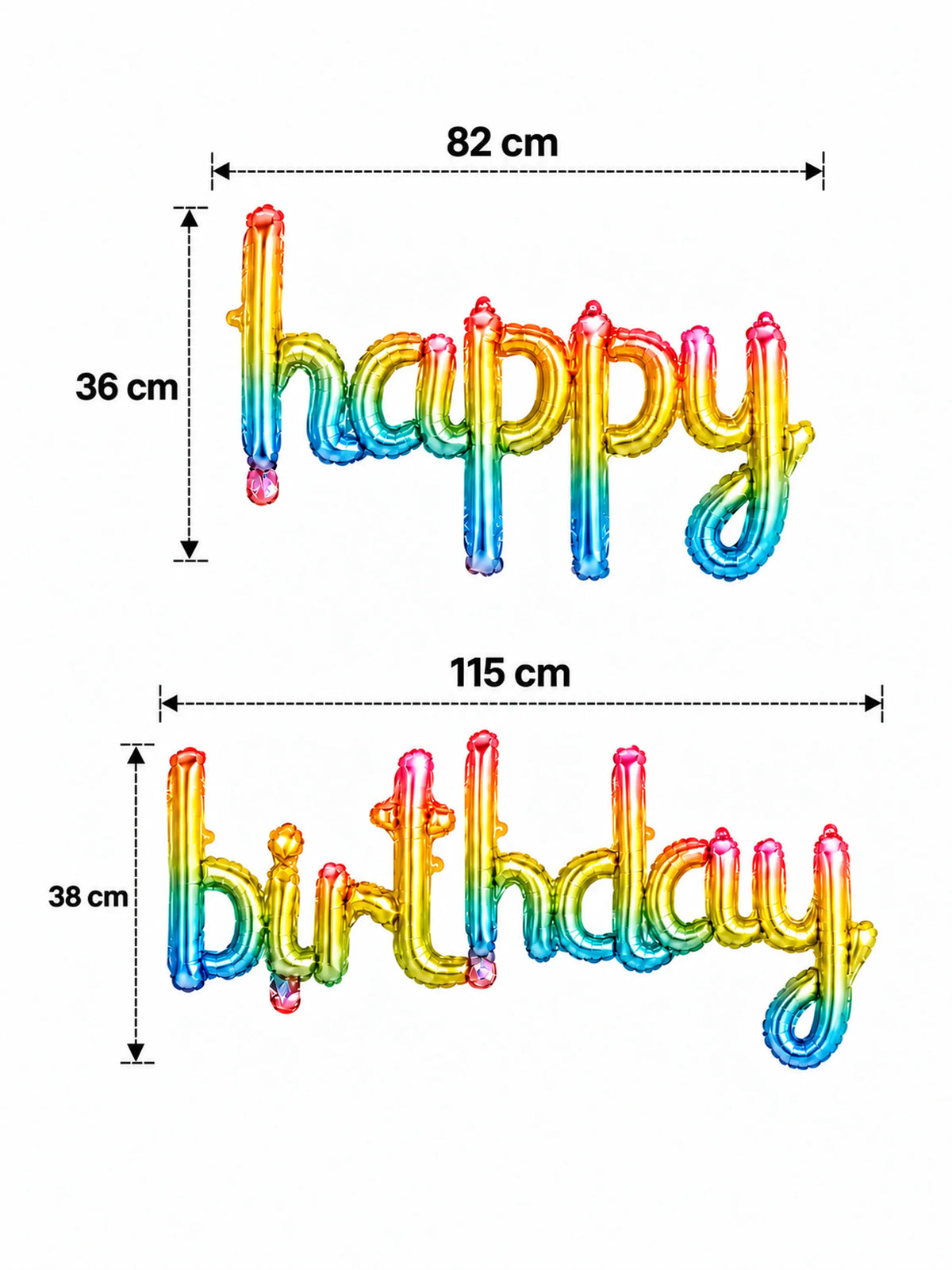 "Happy Birthday" Foil Balloon Banner