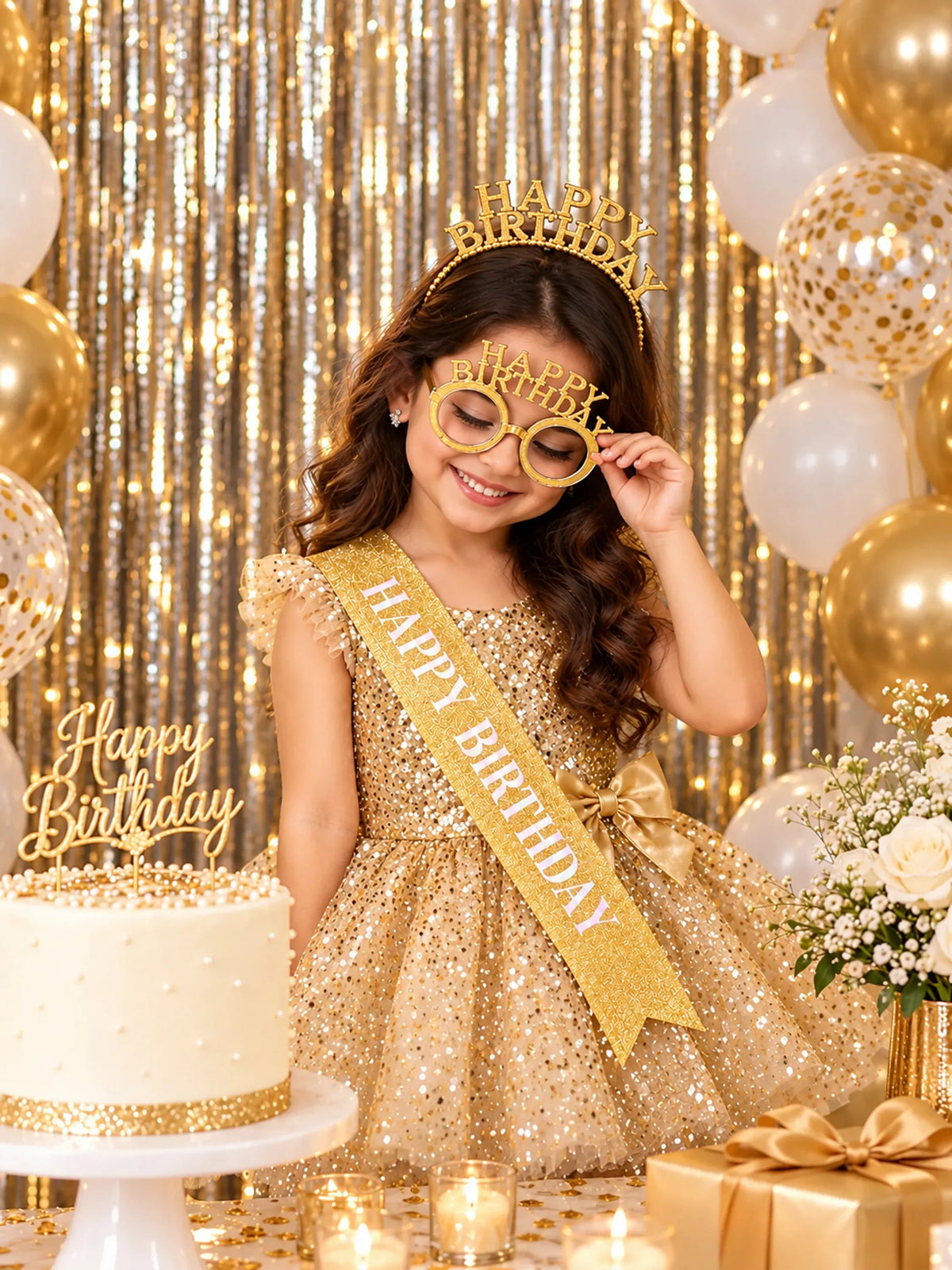 Happy Birthday Party Accessories Set – 3 Pcs