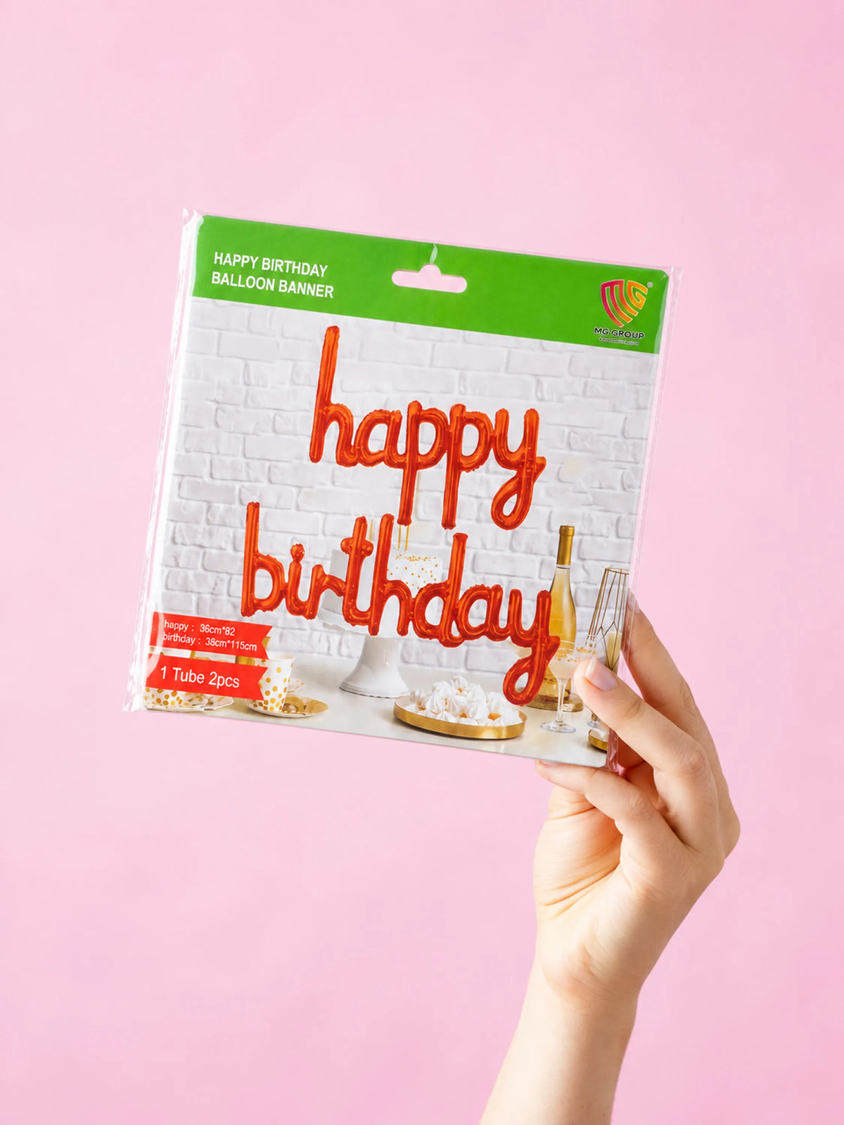 "Happy Birthday" Foil Balloon Banner