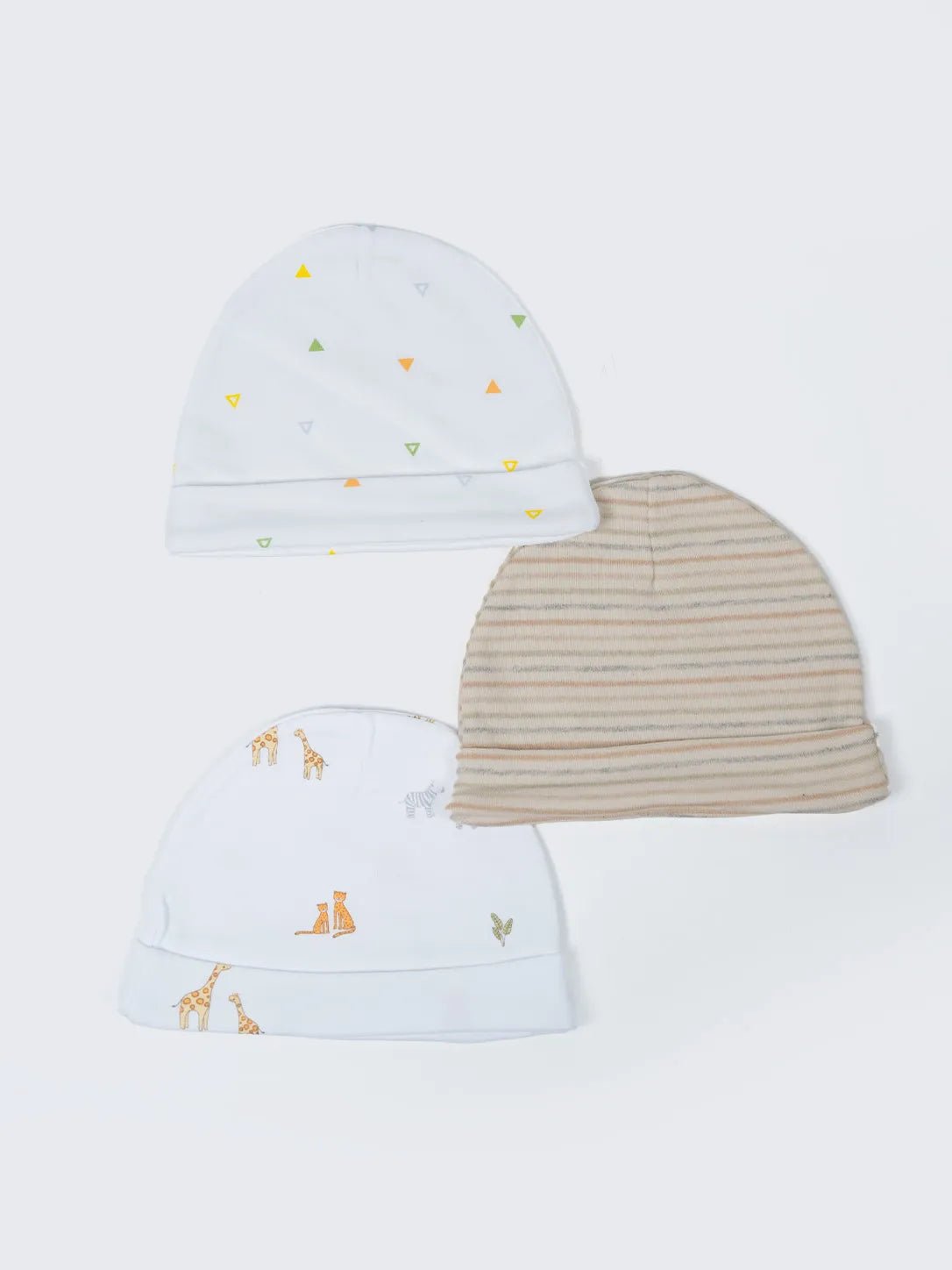 Baby Cotton Cap Pack of 3