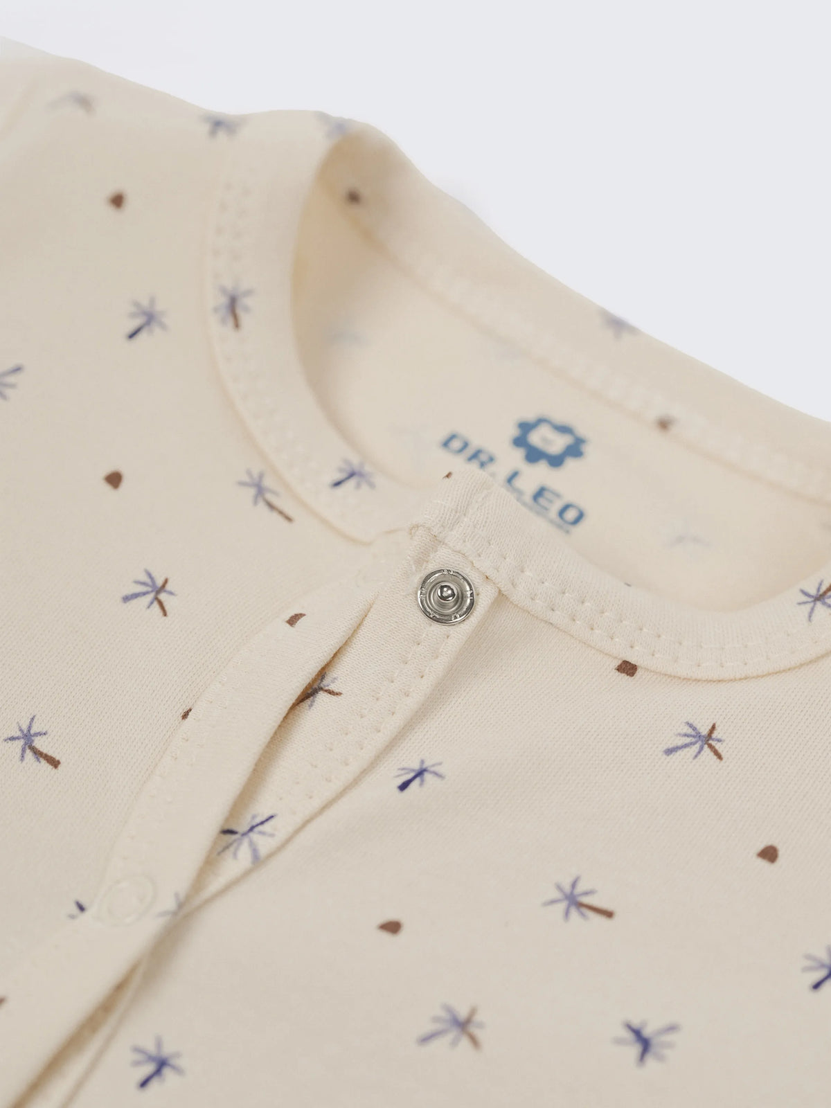Unisex Printed Baby Jumpsuit - Off White