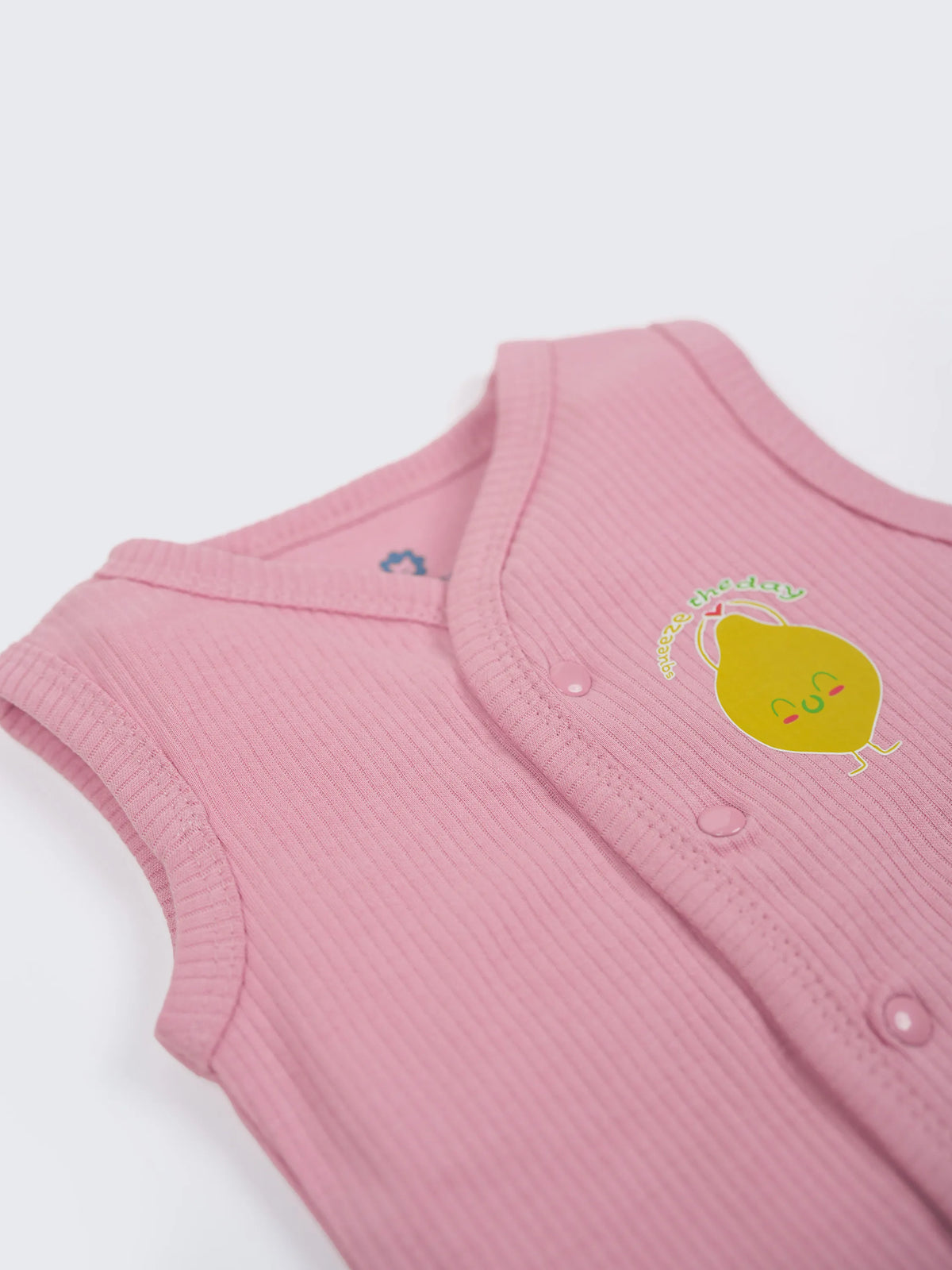 Baby Sleeveless Jabla & Shorts Set - Pink
