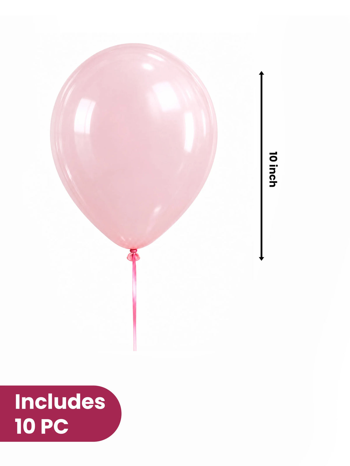 Bow Clear Bobo Foil Heart Balloon Set