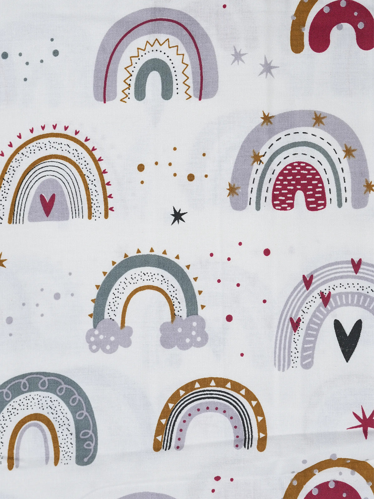 Twill Print Baby Hanging Cradle/Thottil/Jhula - Boho Rainbow