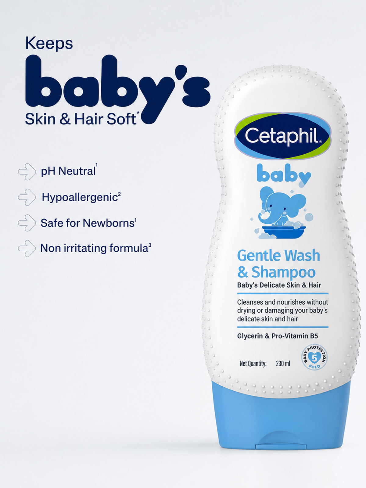 Baby Gentle Wash & Shampoo 230ml