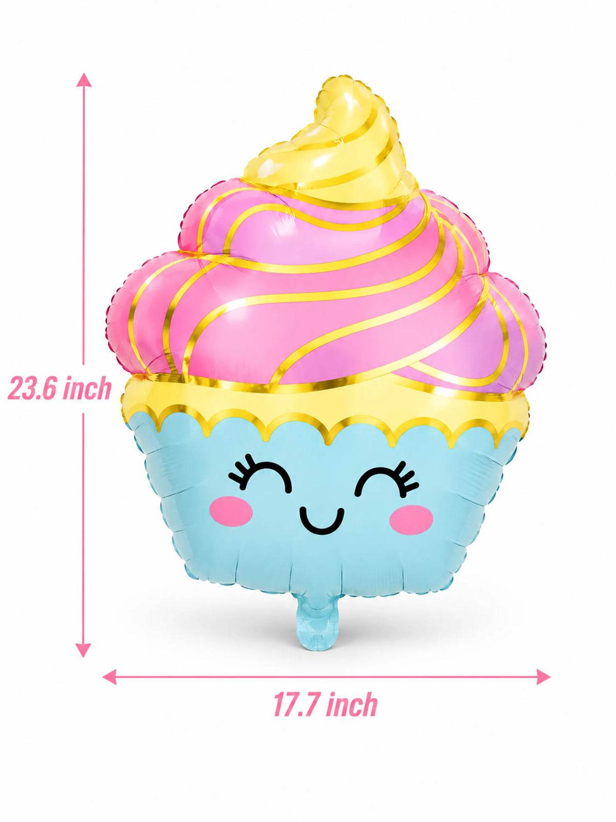 5-Piece Ice Cream & Candy Foil Balloons Set