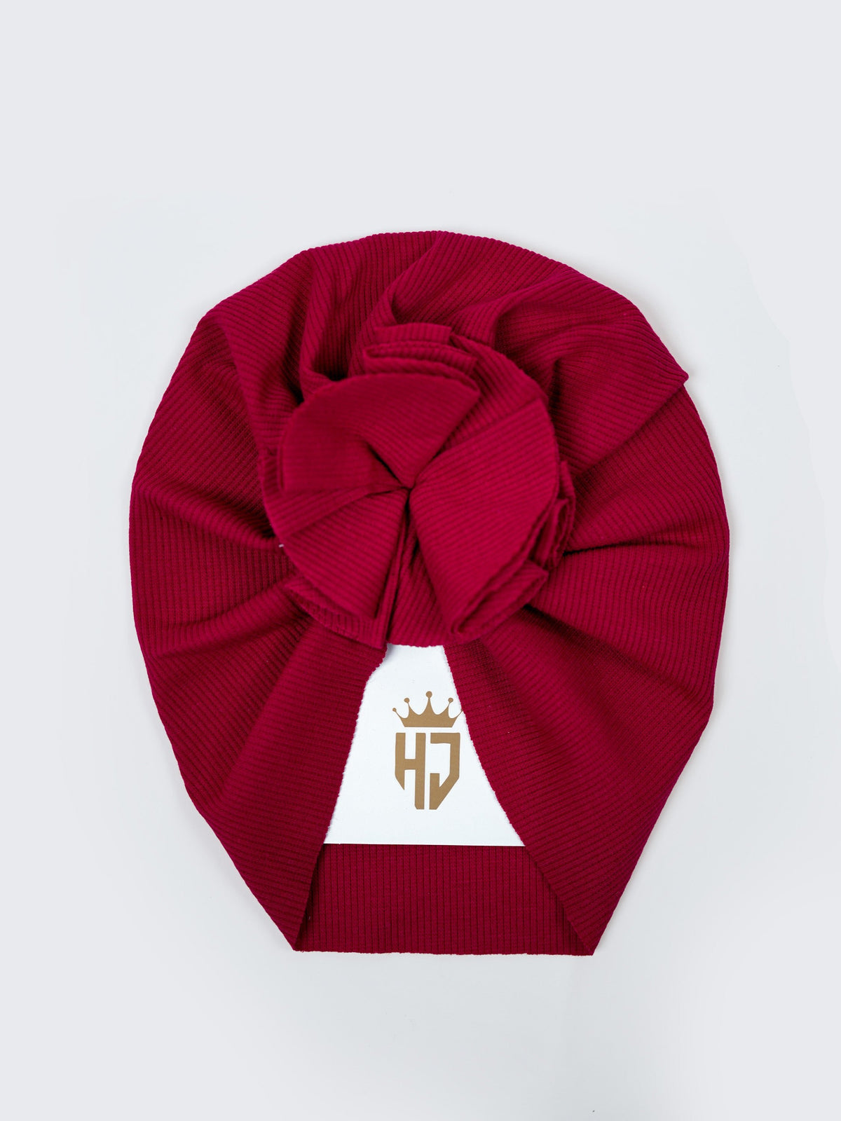 Baby Girls Turban Headwrap - Maroon & Pink