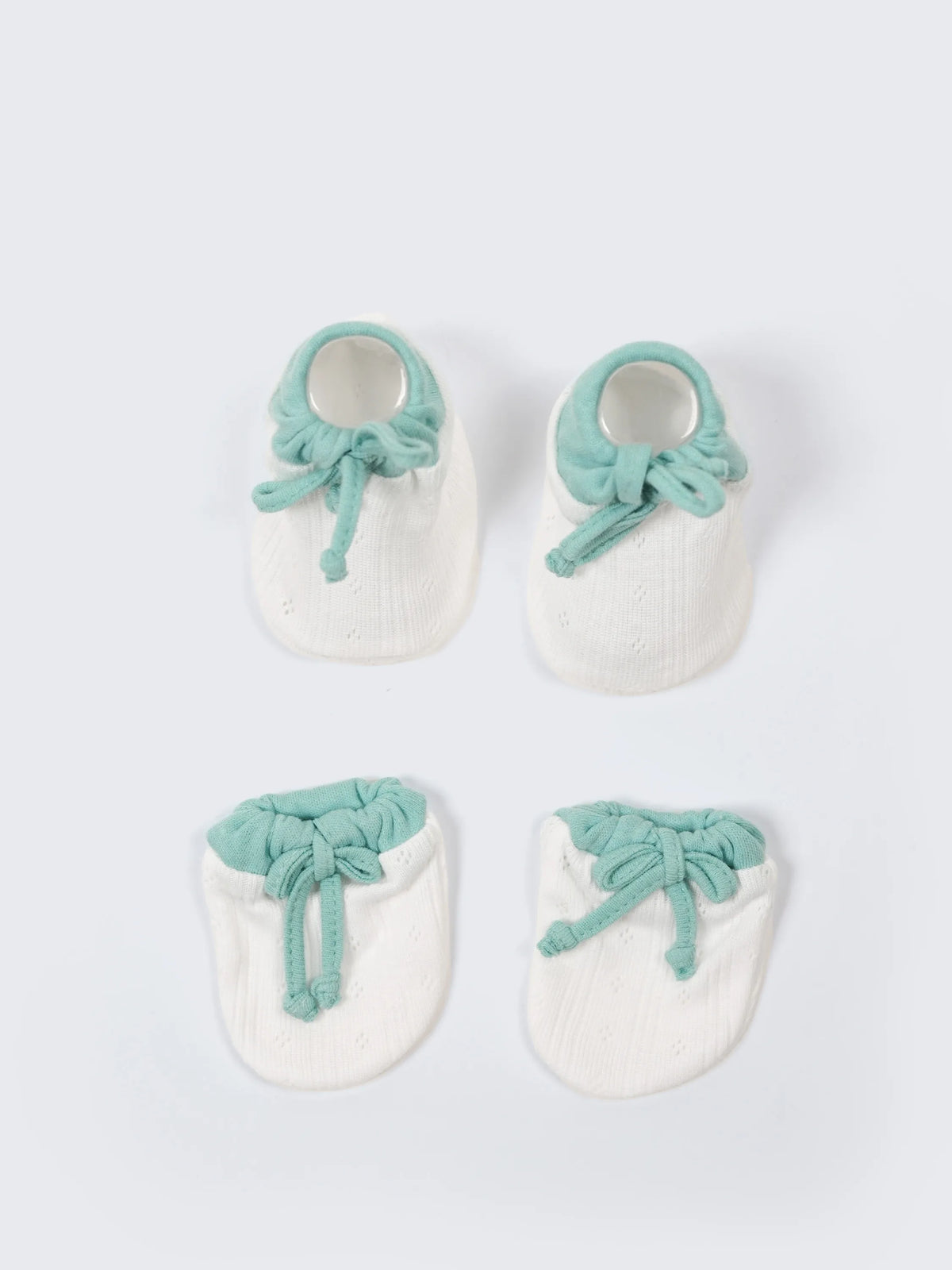 Baby Booties & Mittens Combo Set – 3 Pairs