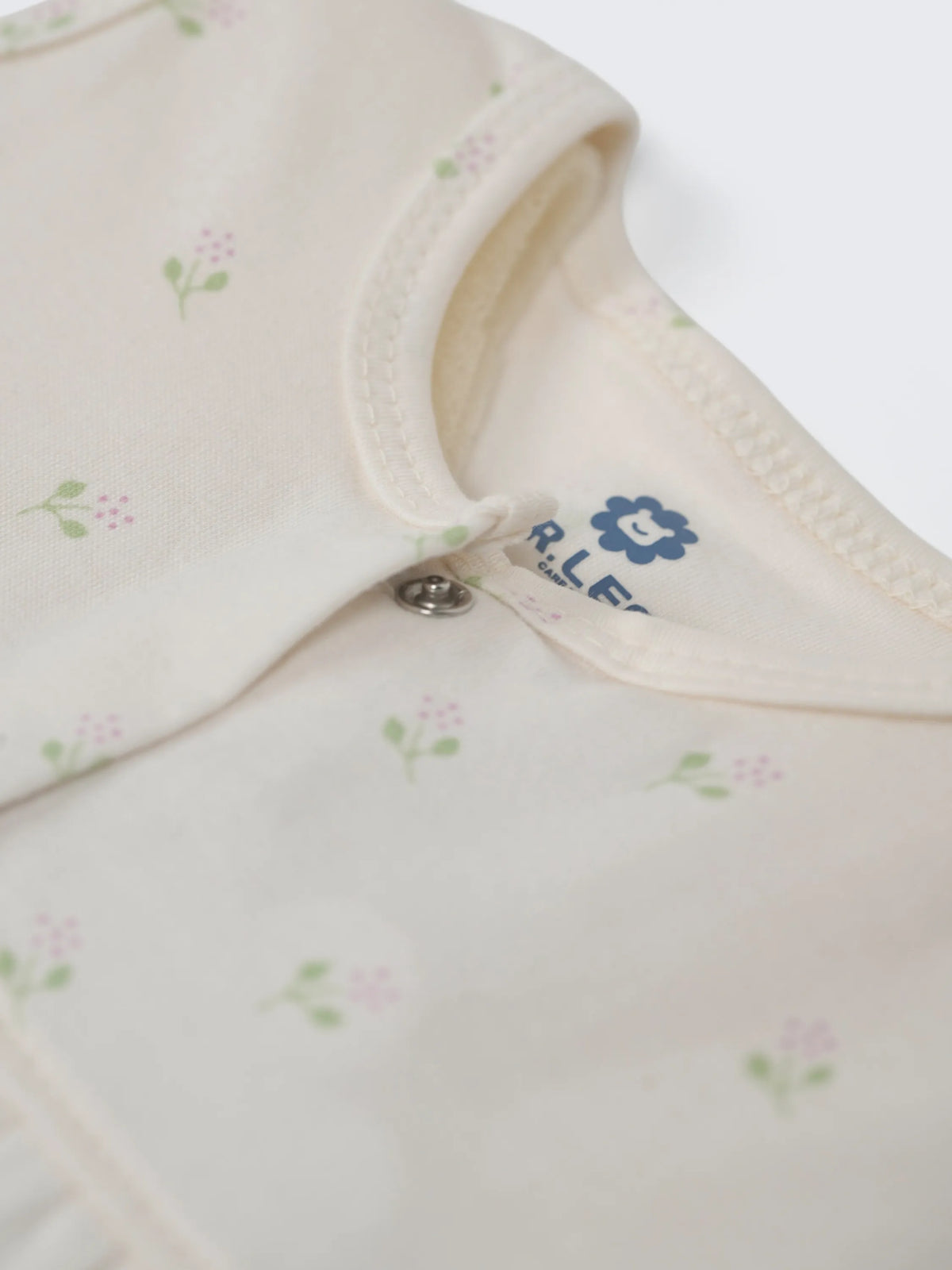 Baby Girls Floral Cream Cotton Frock