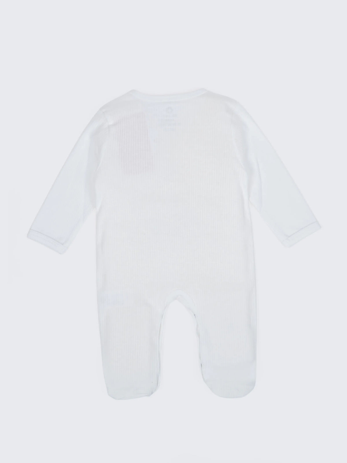 Unisex Baby Solid Sleepsuit White