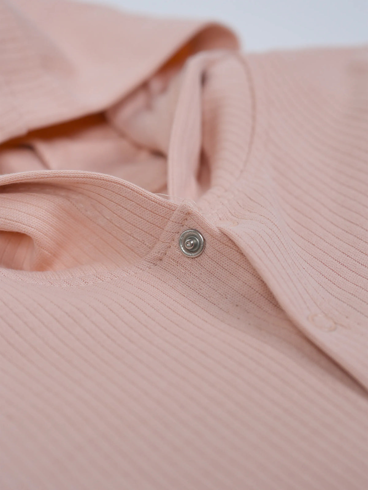 Unisex Baby Hooded Sleepsuit - Light Pink