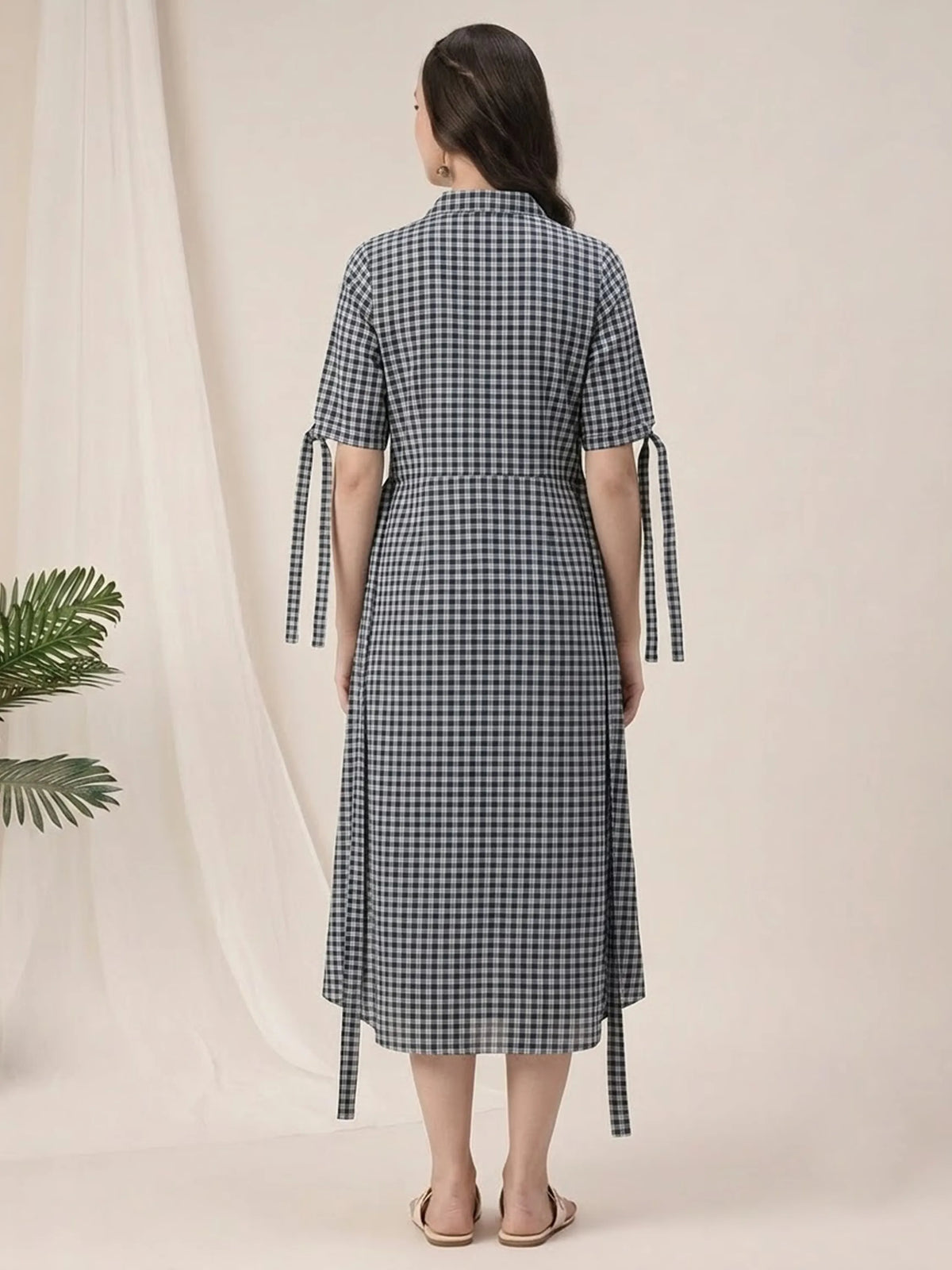 Women's Button-Front Maternity Dress