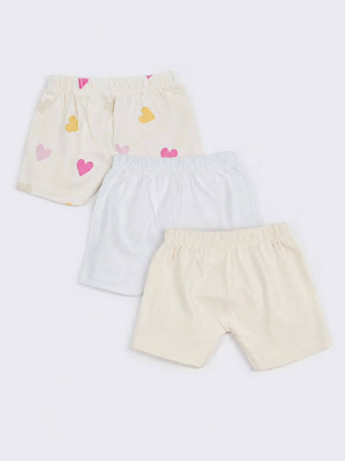 Baby Cotton Shorts 3 Piece Combo 0-3 Months