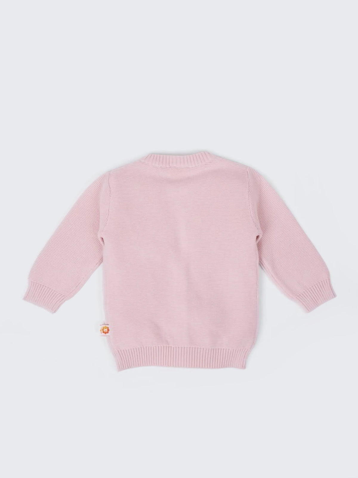 Baby Organic Cotton Knit Cardigan – Pink