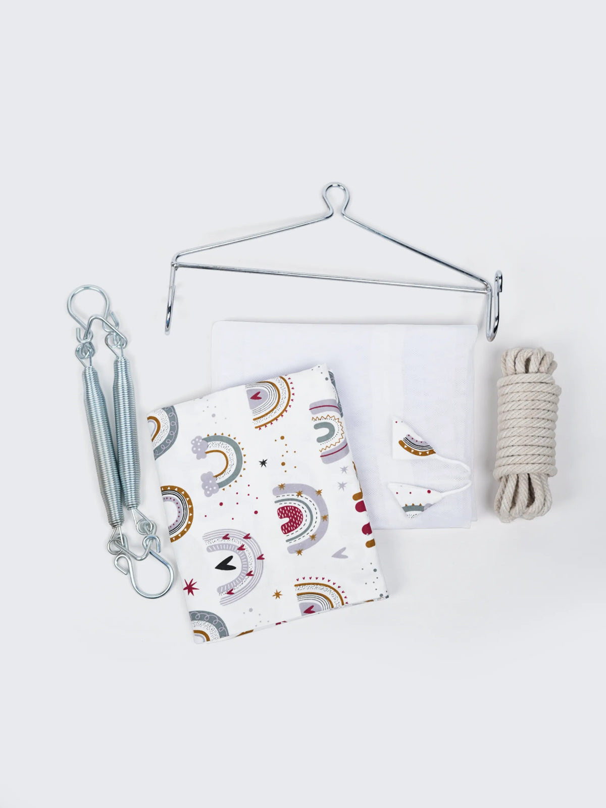 Brenza 5-in-1 Baby Cradle Combo Set - Rainbow Print