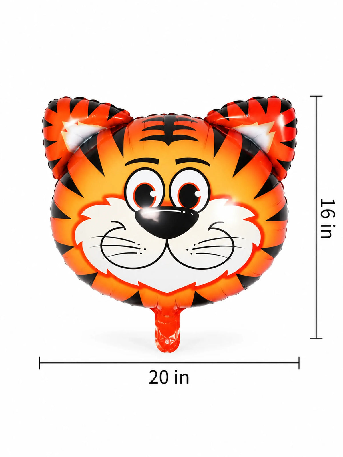 Safari Animal Face Foil Balloon Set – 8 Pcs