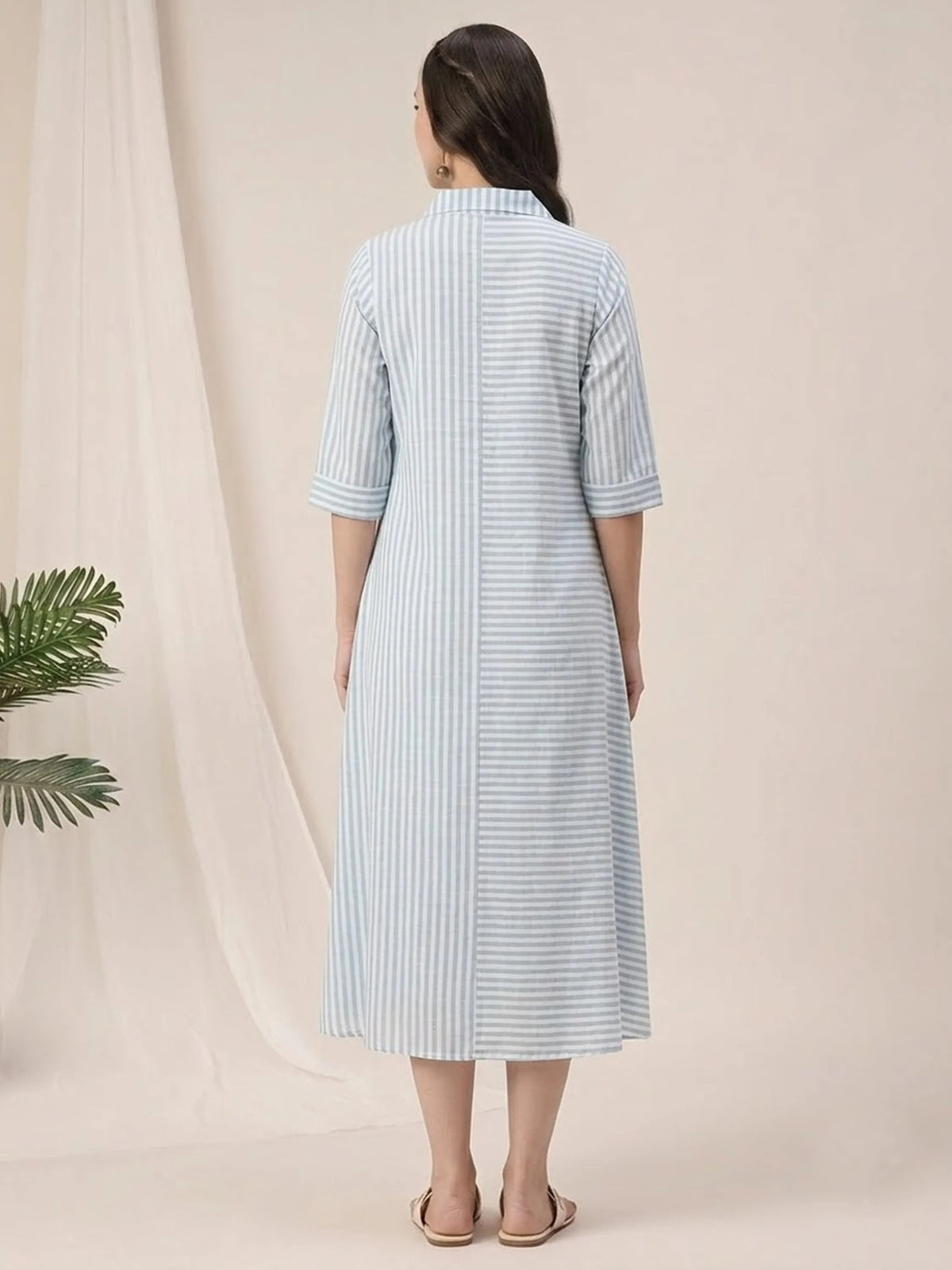 Women's Button-Front Maternity Dress