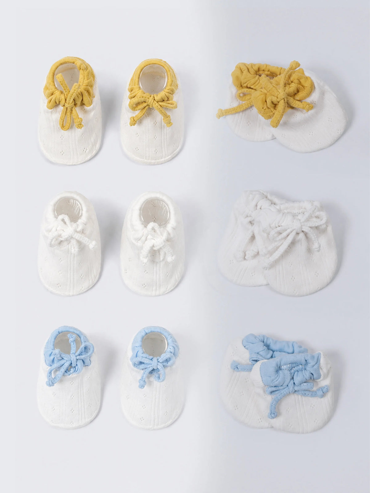 Baby Booties & Mittens 3 Pair Combo Set