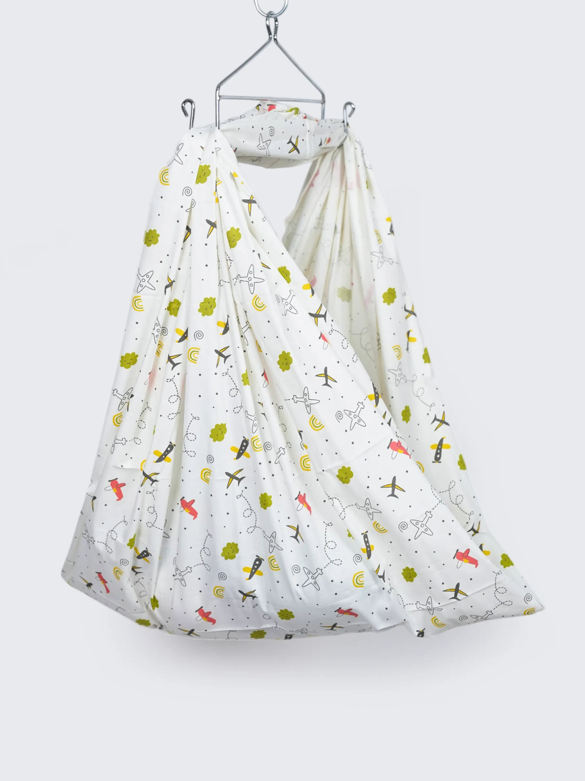Twill Print Baby Hanging Cradle/Thottil/Jhula - Airplane