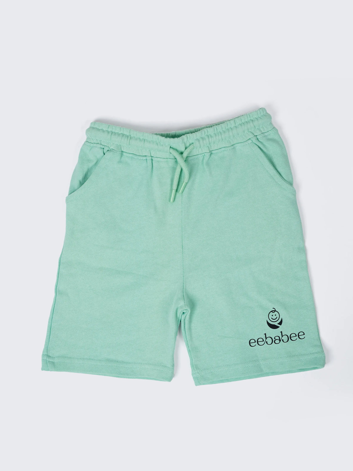 Kids Cotton Terry Shorts – Mint Green