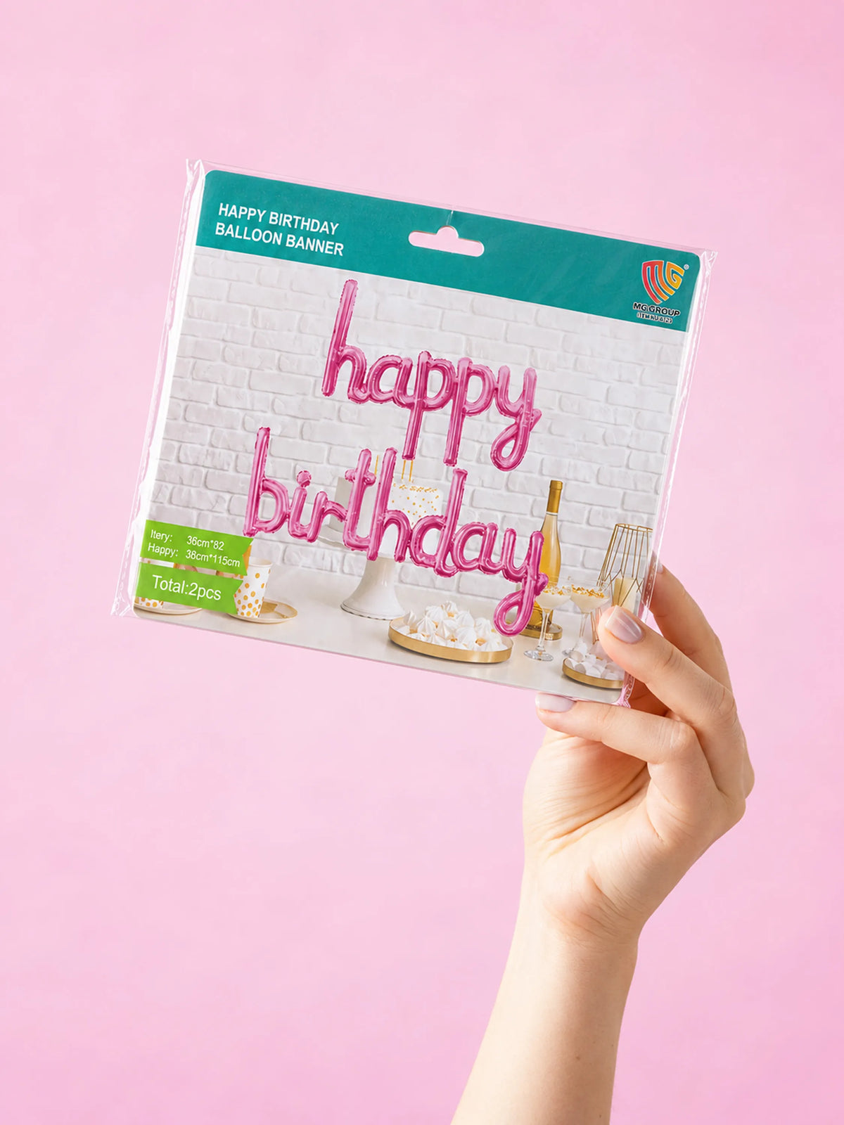 "Happy Birthday" Foil Balloon Banner