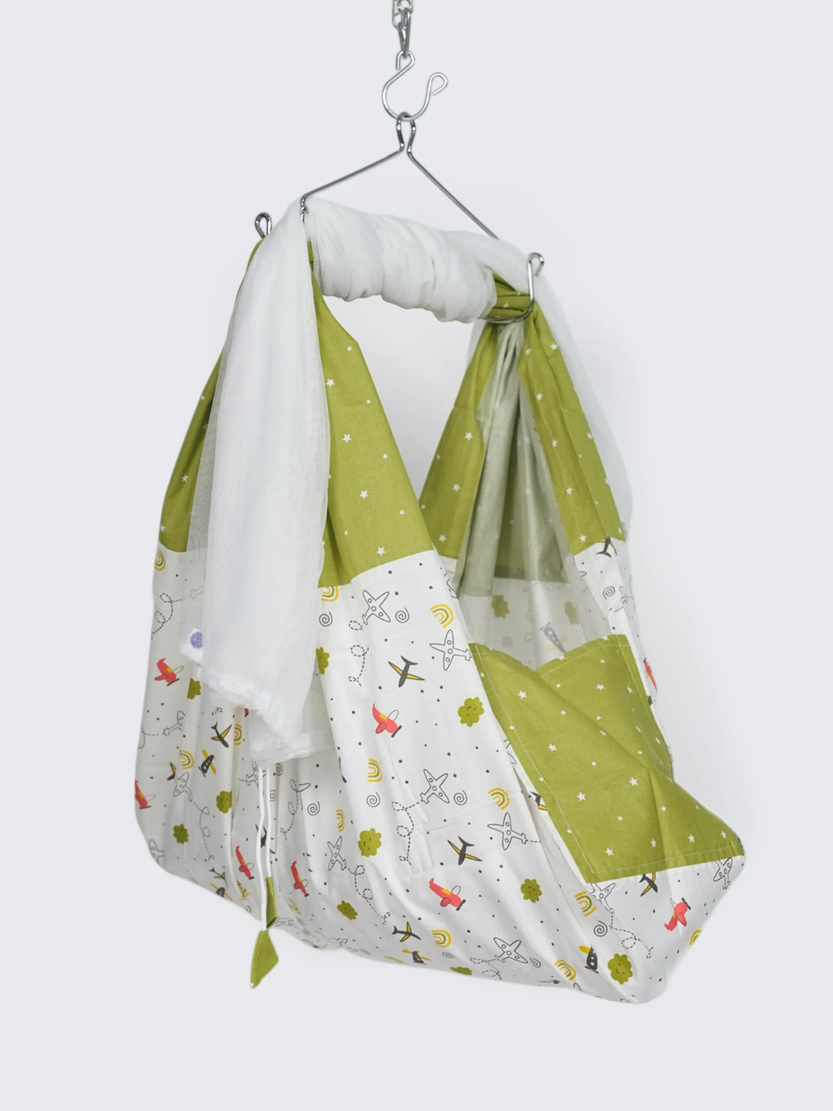 Twill Baby Cradle Safeguard Set - Airplane