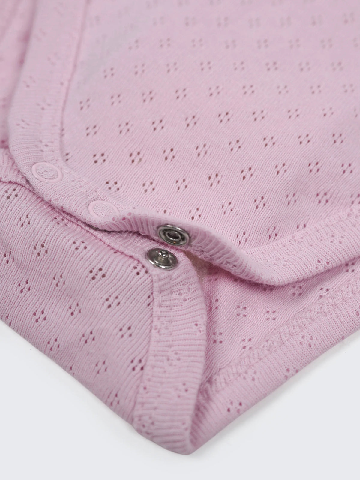 Baby Girls Pink Pointelle Bodysuit