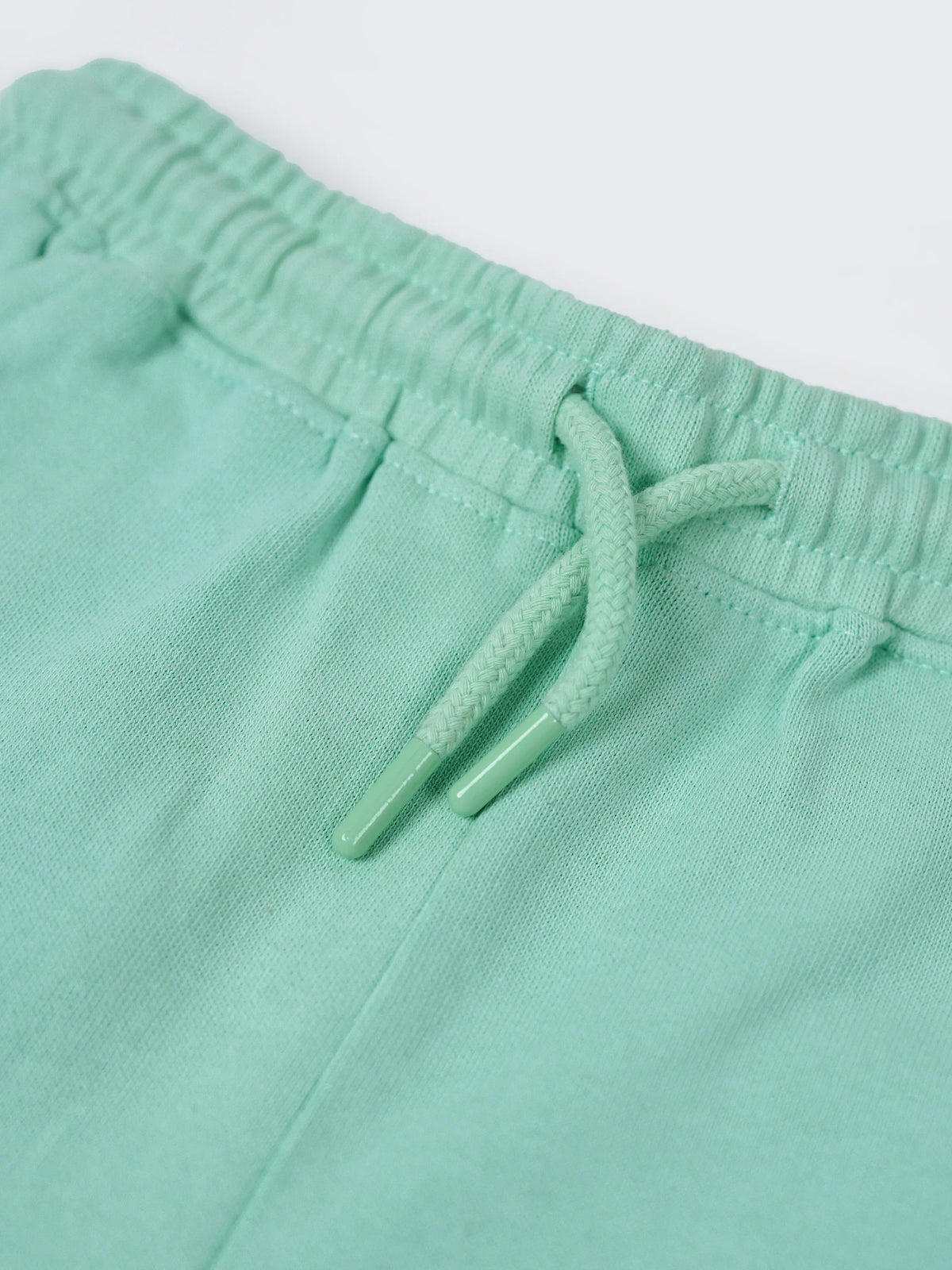 Kids Cotton Terry Shorts – Mint Green