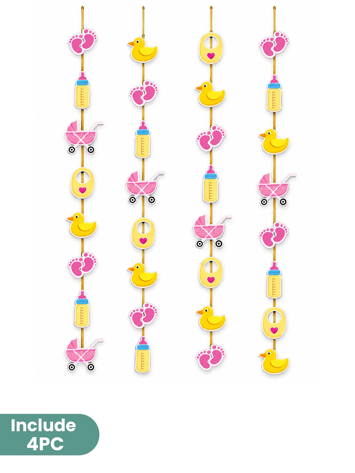 "Welcome Baby" Decoration Set – 6 Pcs