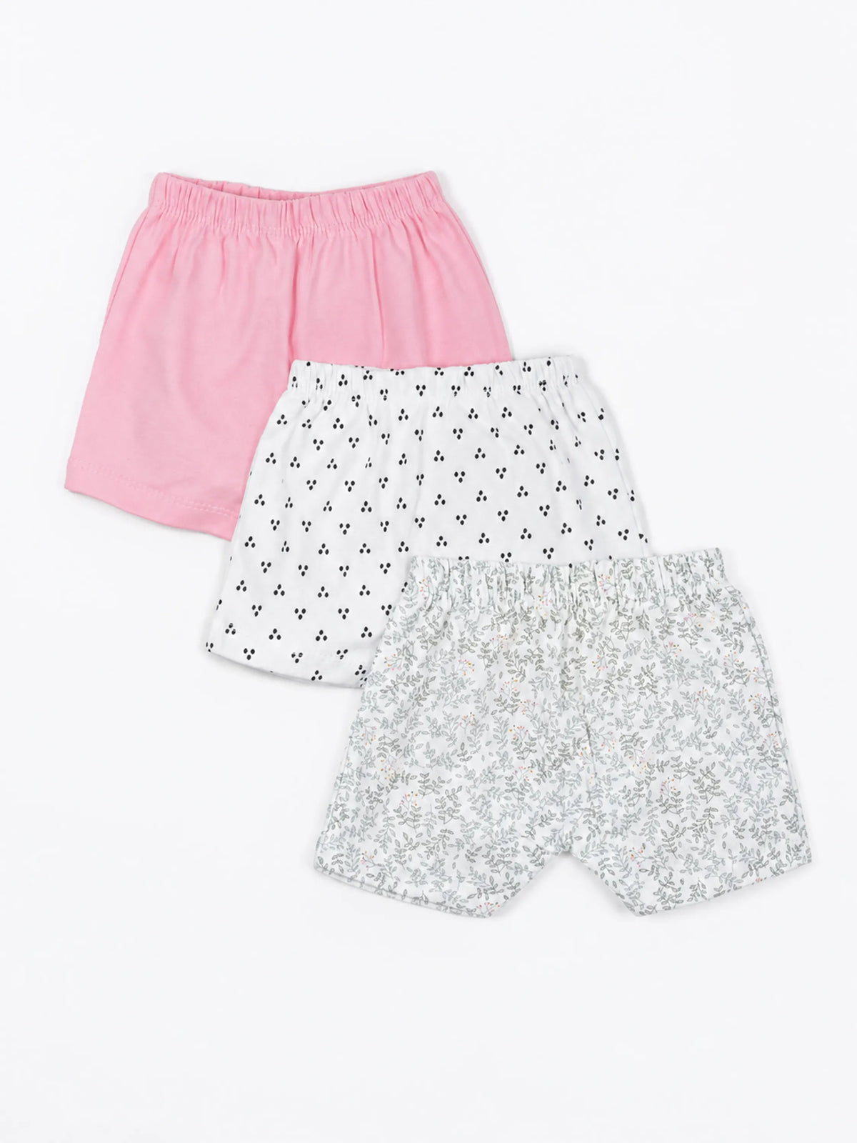 Baby Cotton Shorts 3 Piece Combo 3-6 Months