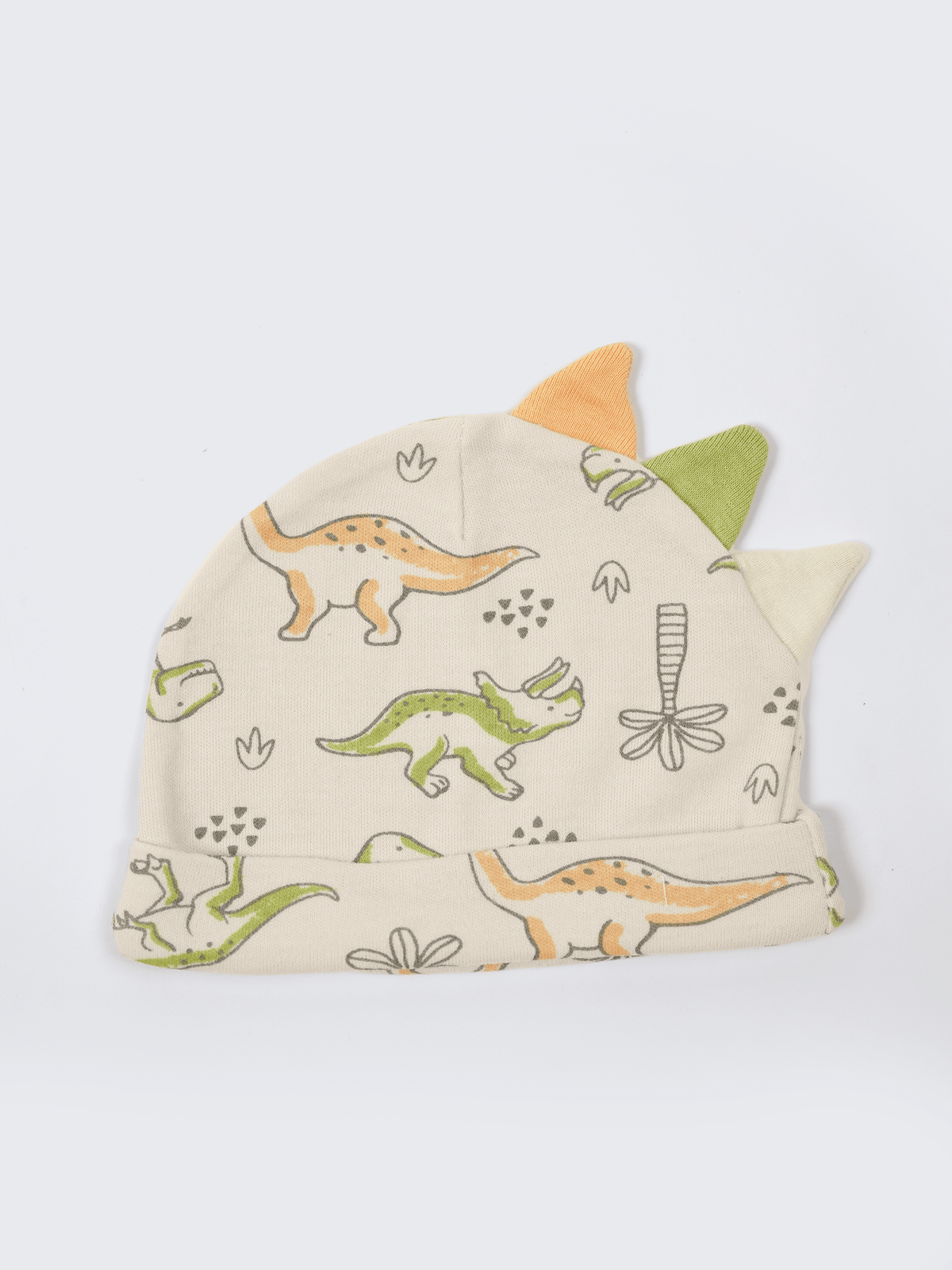 Newborn Cap, Mittens & Booties Set – Dinosaur Print