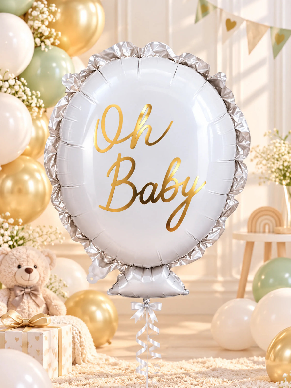 Oh Baby Foil Balloon Mylar Party Decor 1-Piece