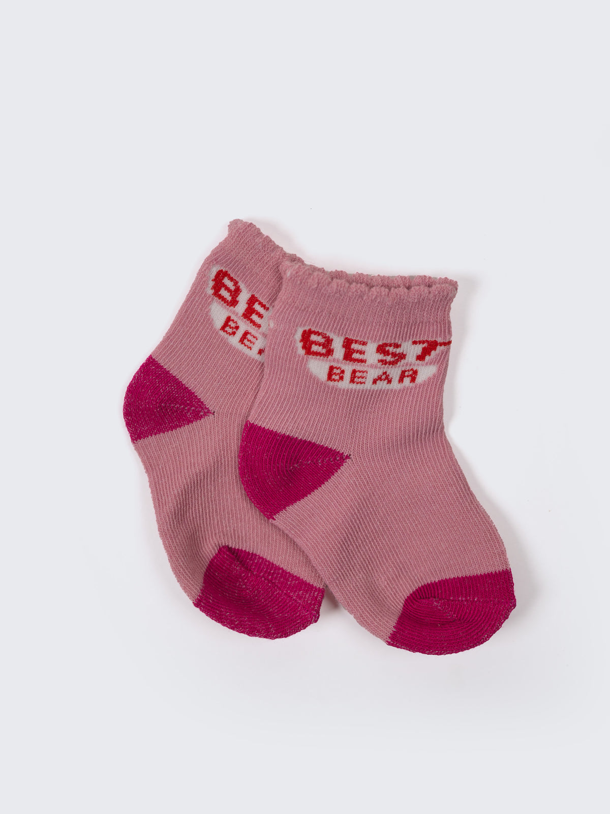 Ankle Socks Cartoon & Text -2 Pair Pack