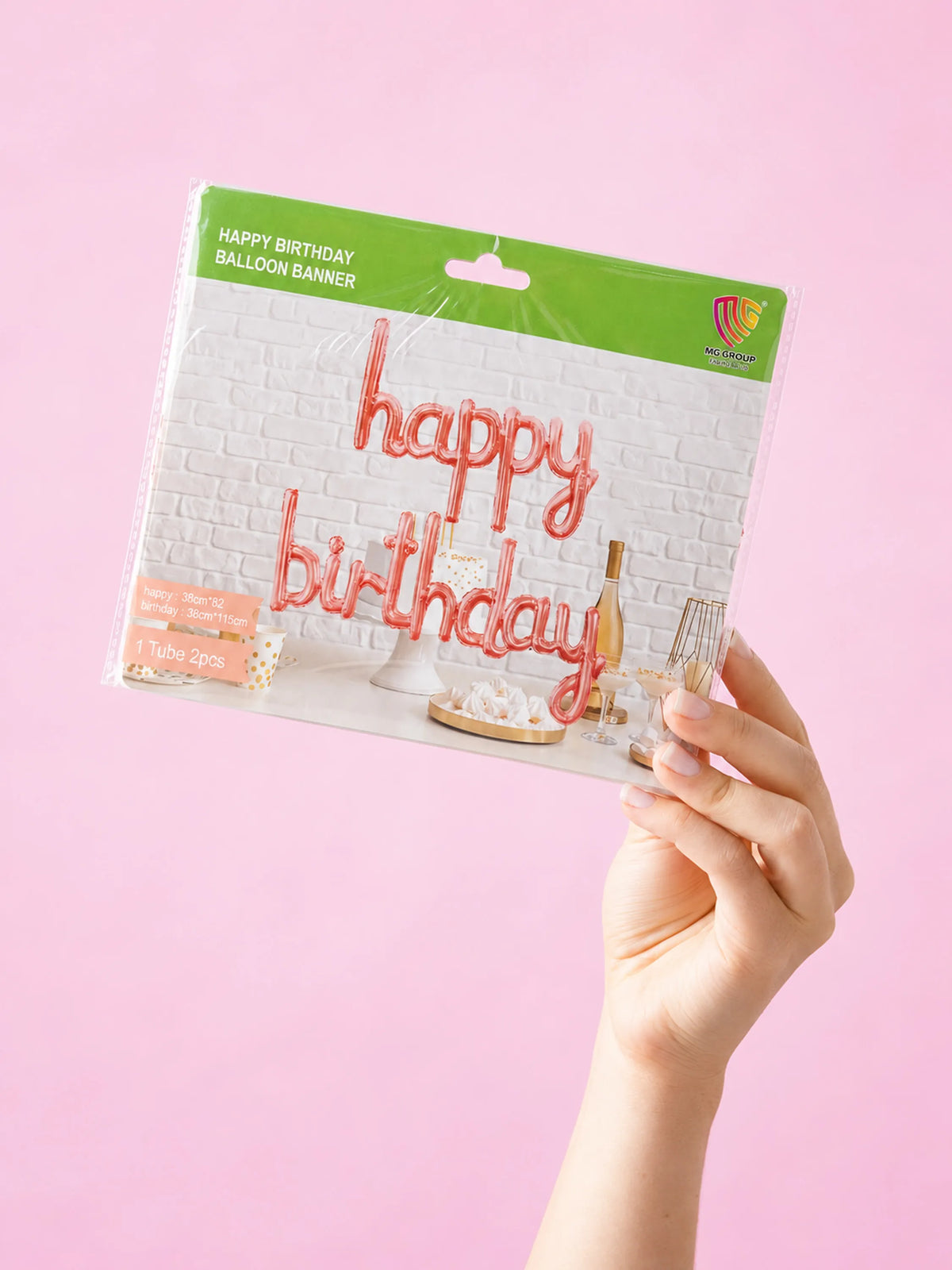 "Happy Birthday" Foil Balloon Banner