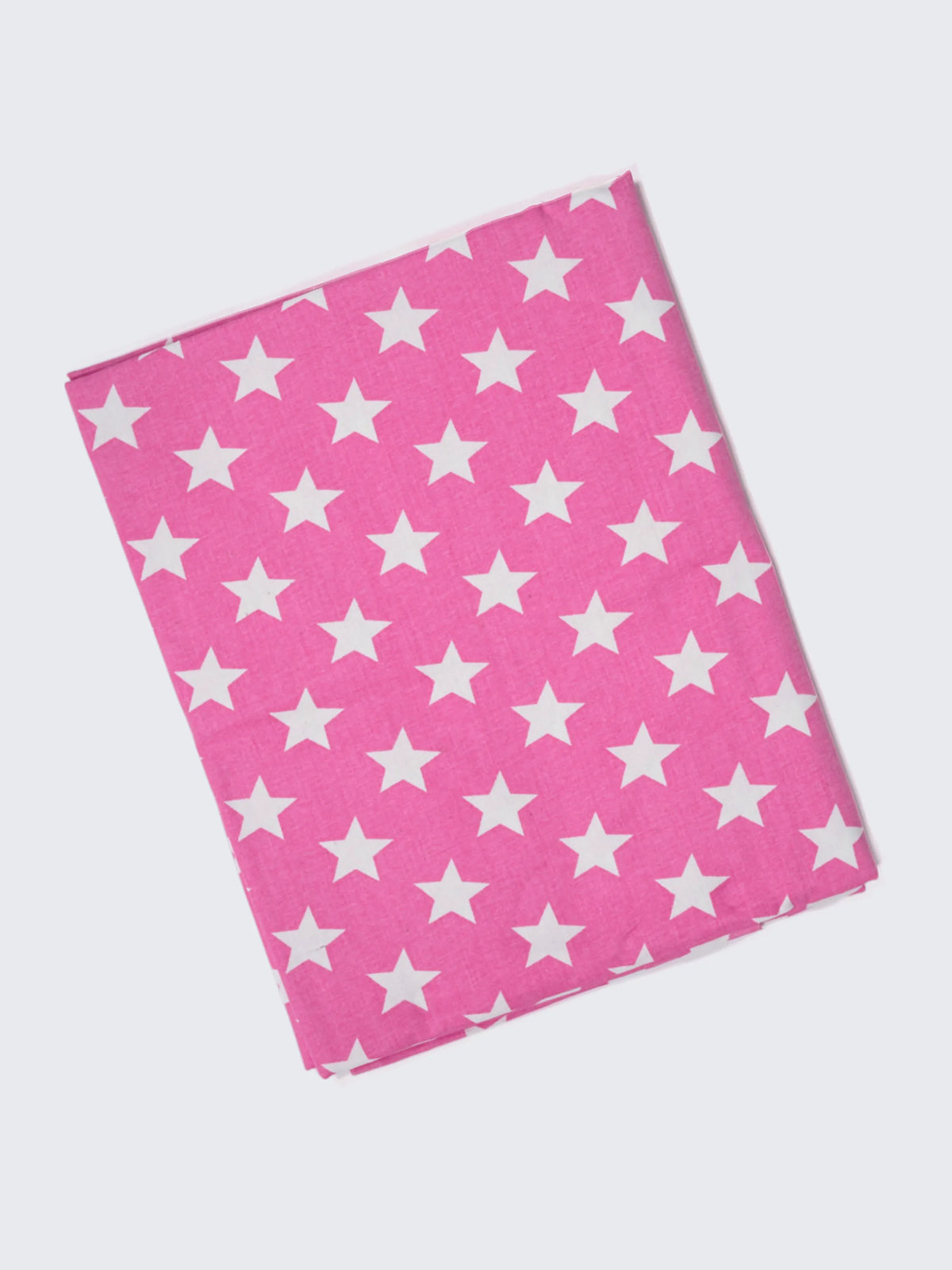 Twill Star Baby Cradle Cloth - White With Pink