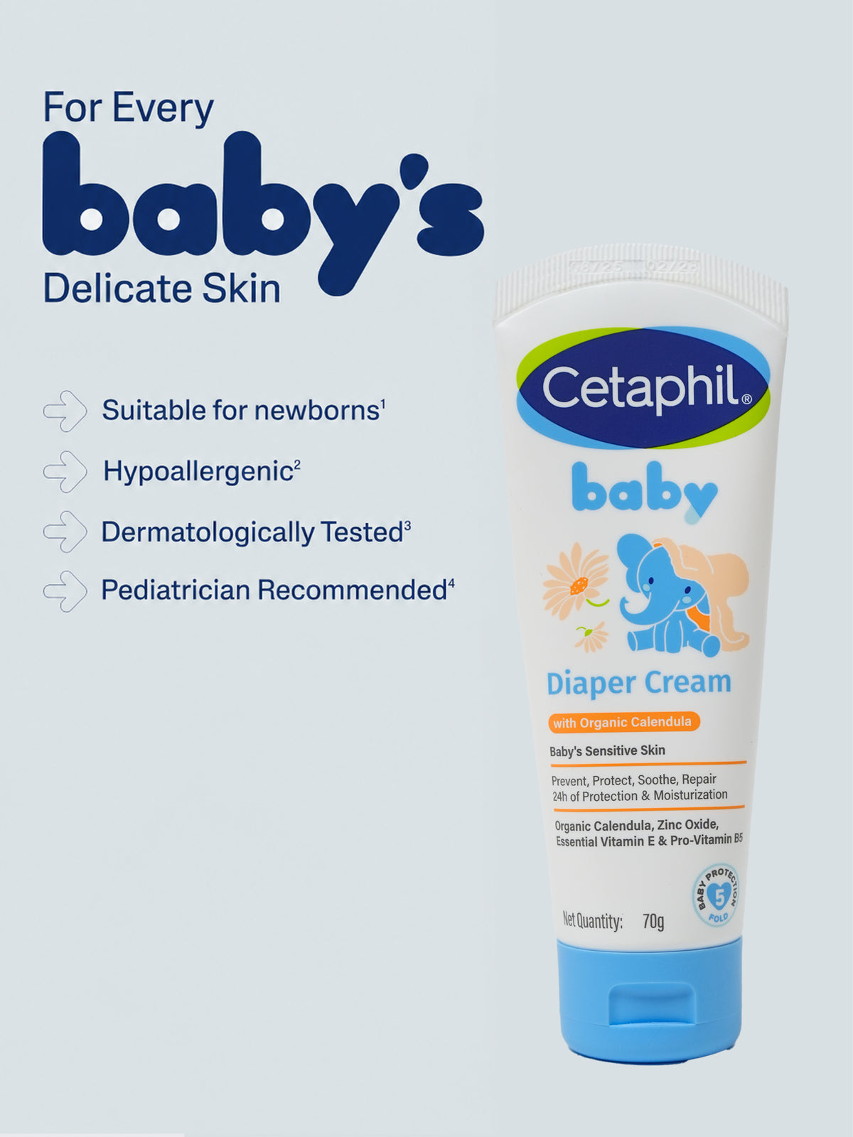 Baby Diaper Cream with Organic Calendula