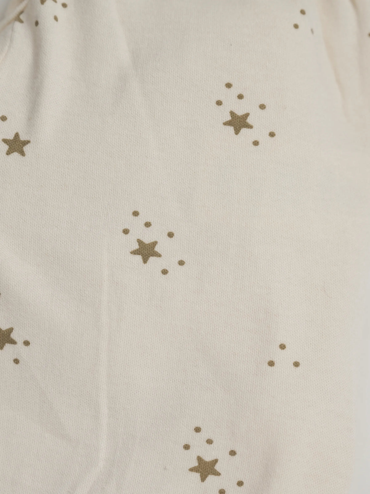 Baby Girls Star Print Cream Ruffle Sleeve Romper