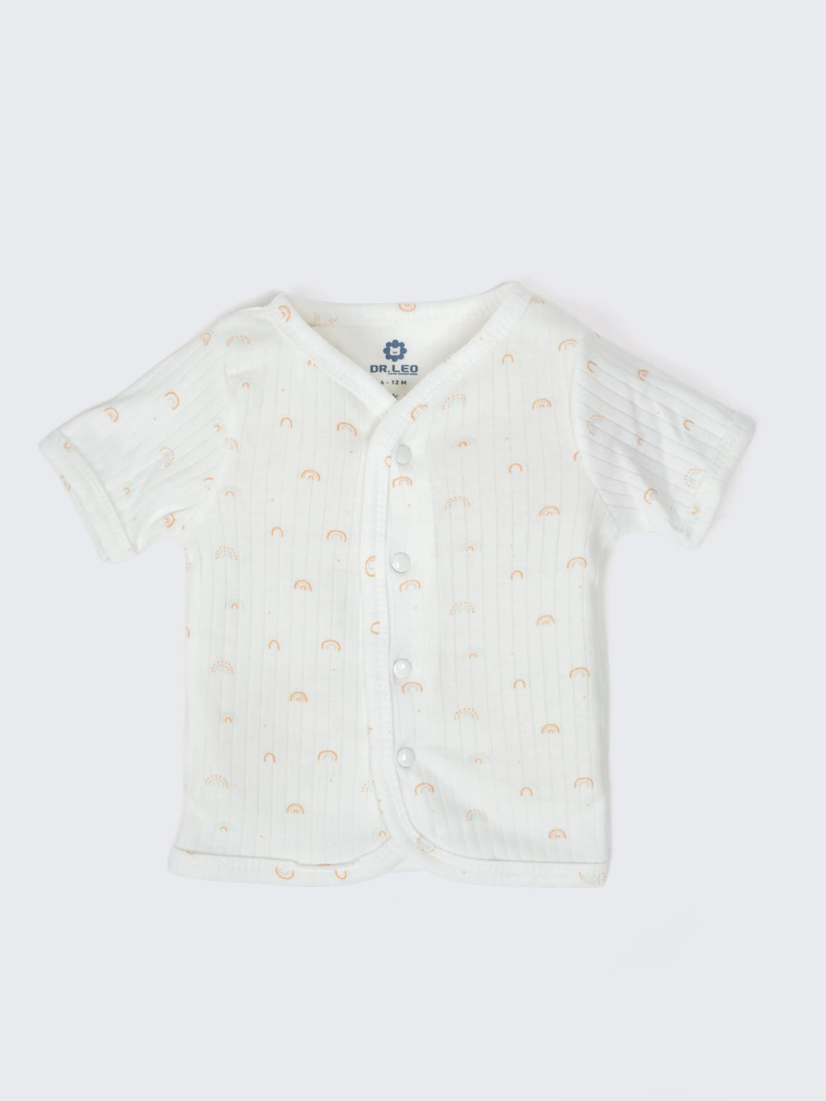 Baby Jabla & Shorts  – White Rainbow Print