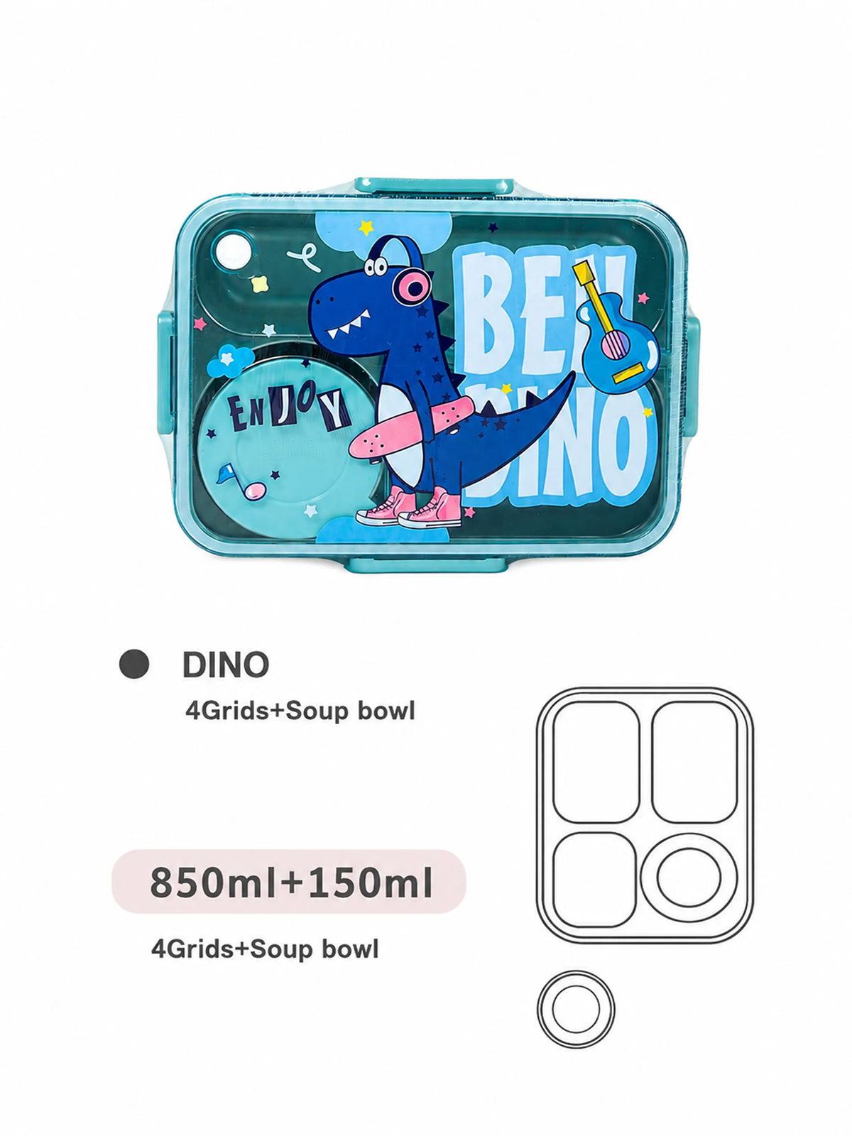 Kids 304 Stainless Steel Bento Lunch Box