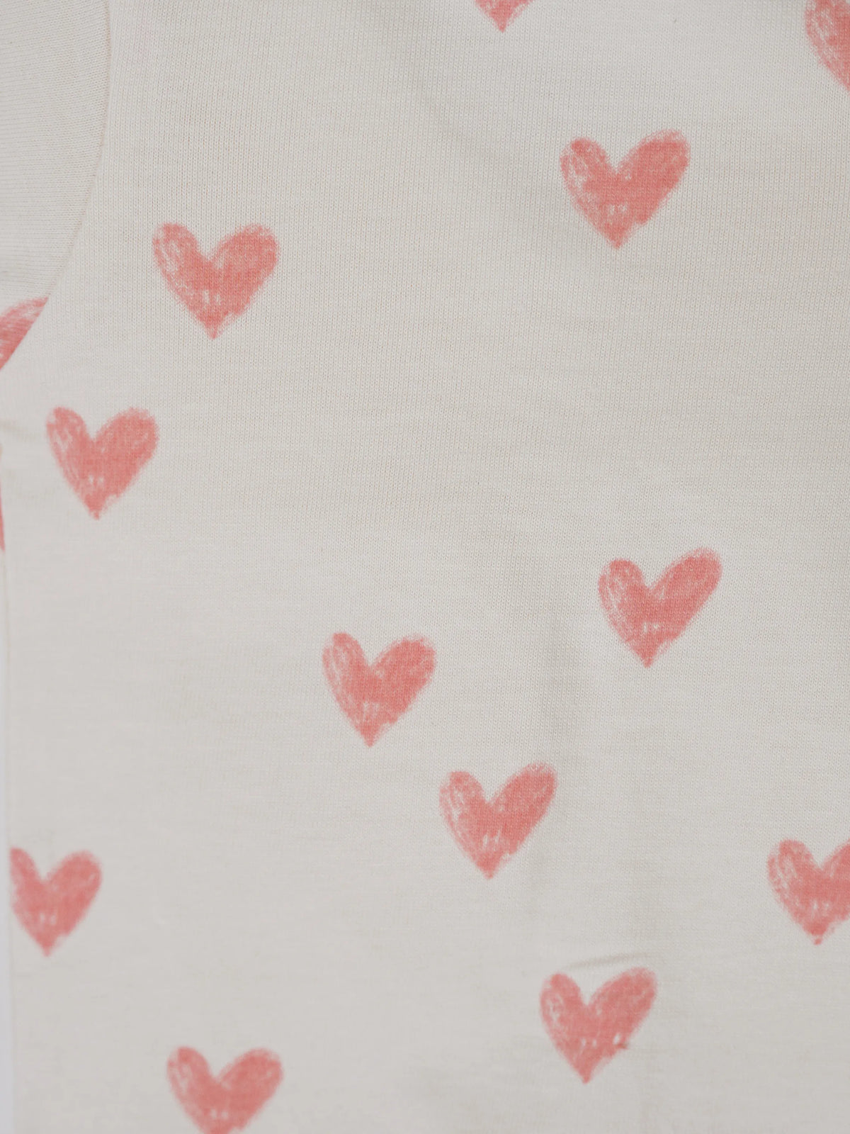 Baby Heart Print Half Sleeve Jabla & Shorts Set