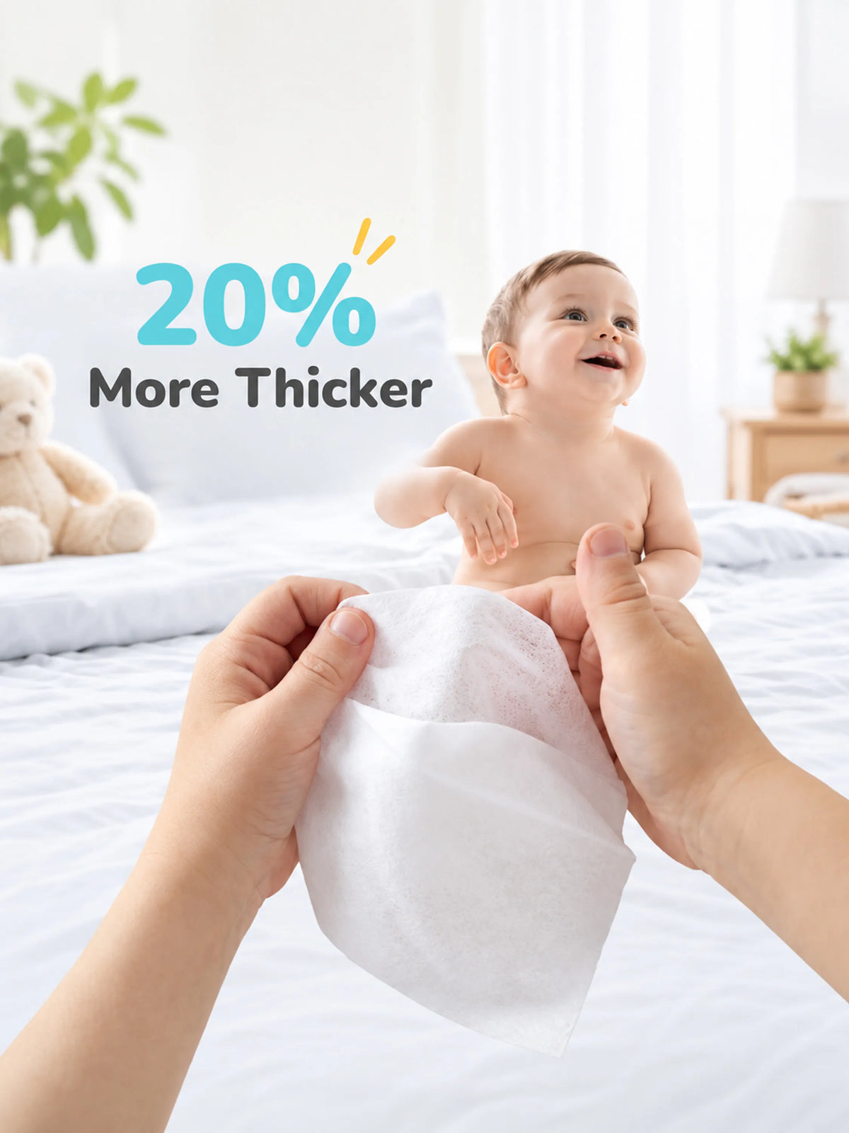 Feather Aqua Wipes - With Calendula Extract