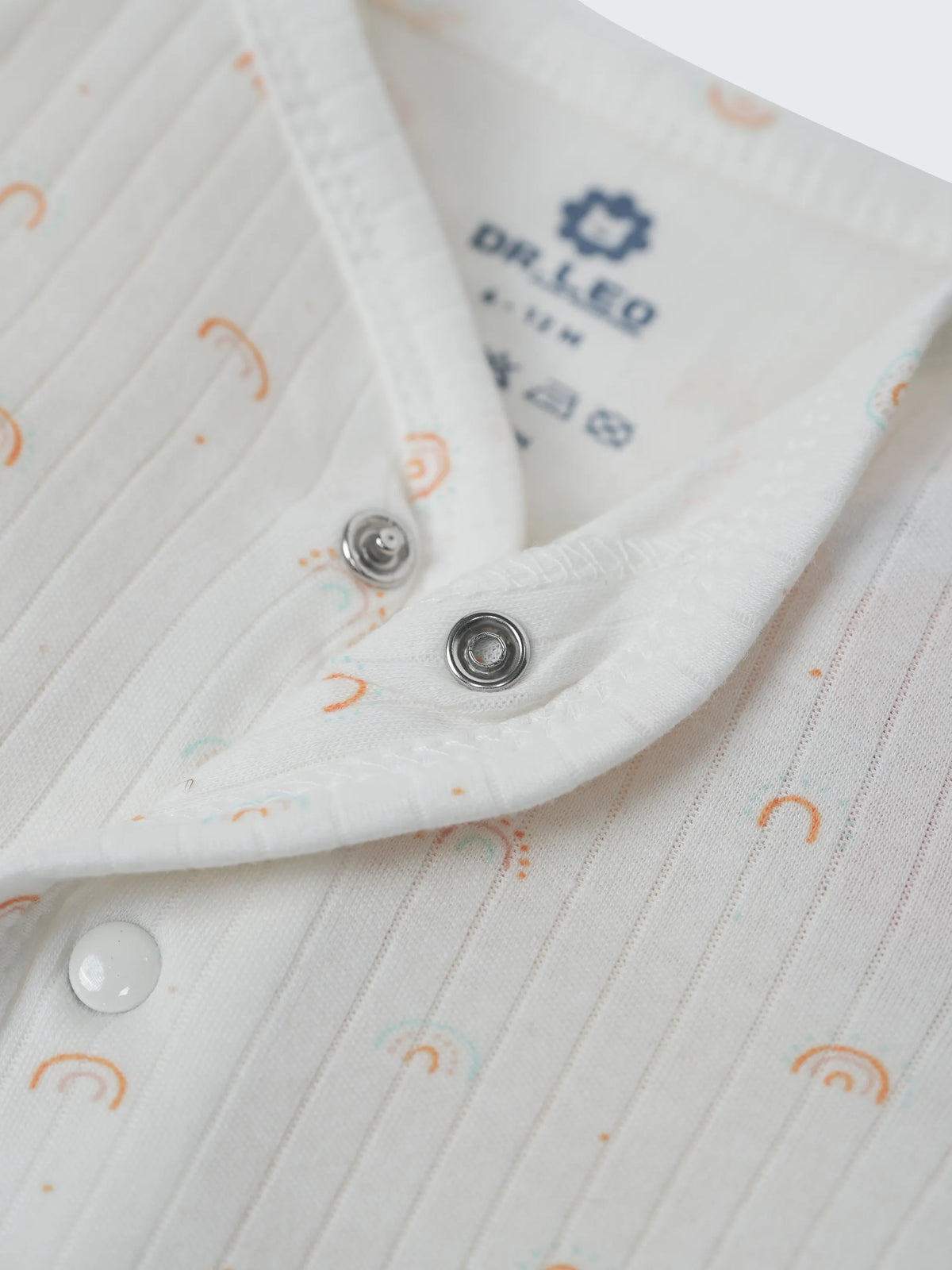 Baby Jabla & Shorts  – White Rainbow Print