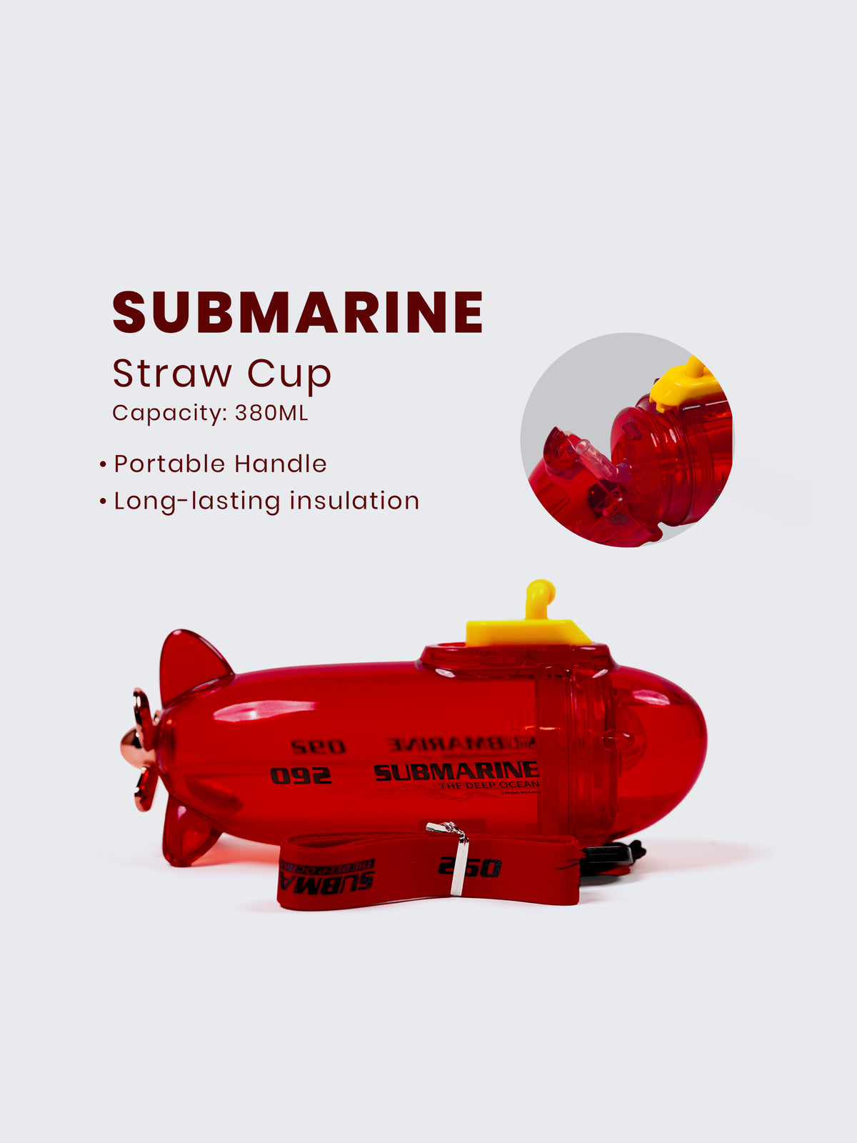 3D Submarine Water Bottle for Kids