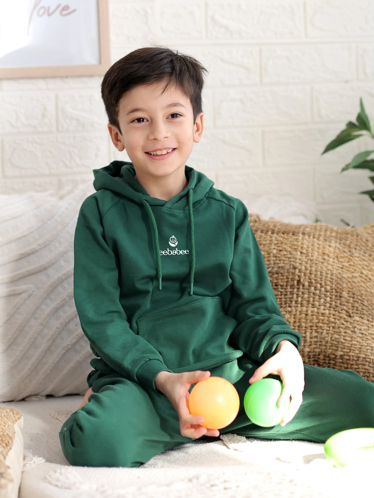 Solid Comfort Hooded Tracksuit - Forest Edition