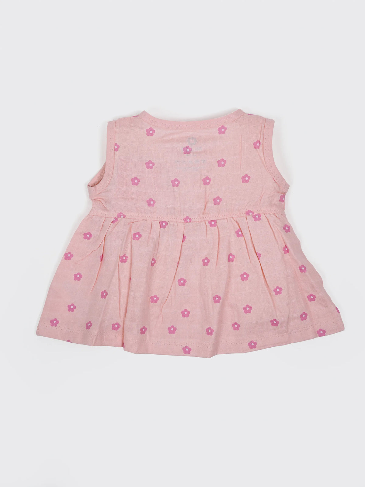 Baby Girls Pink Floral Cotton Frock