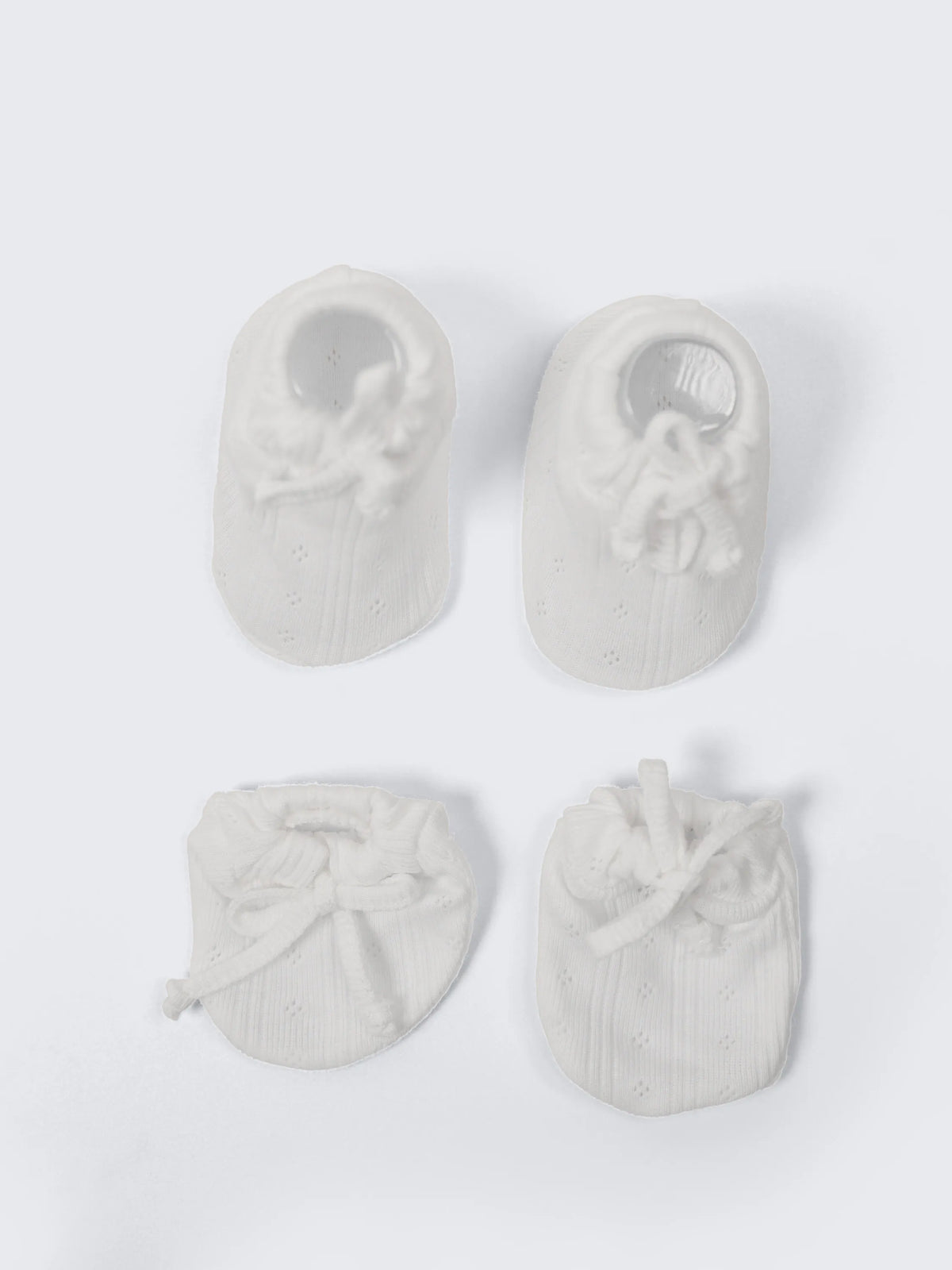 Baby Booties & Mittens 3 Pair Combo Set