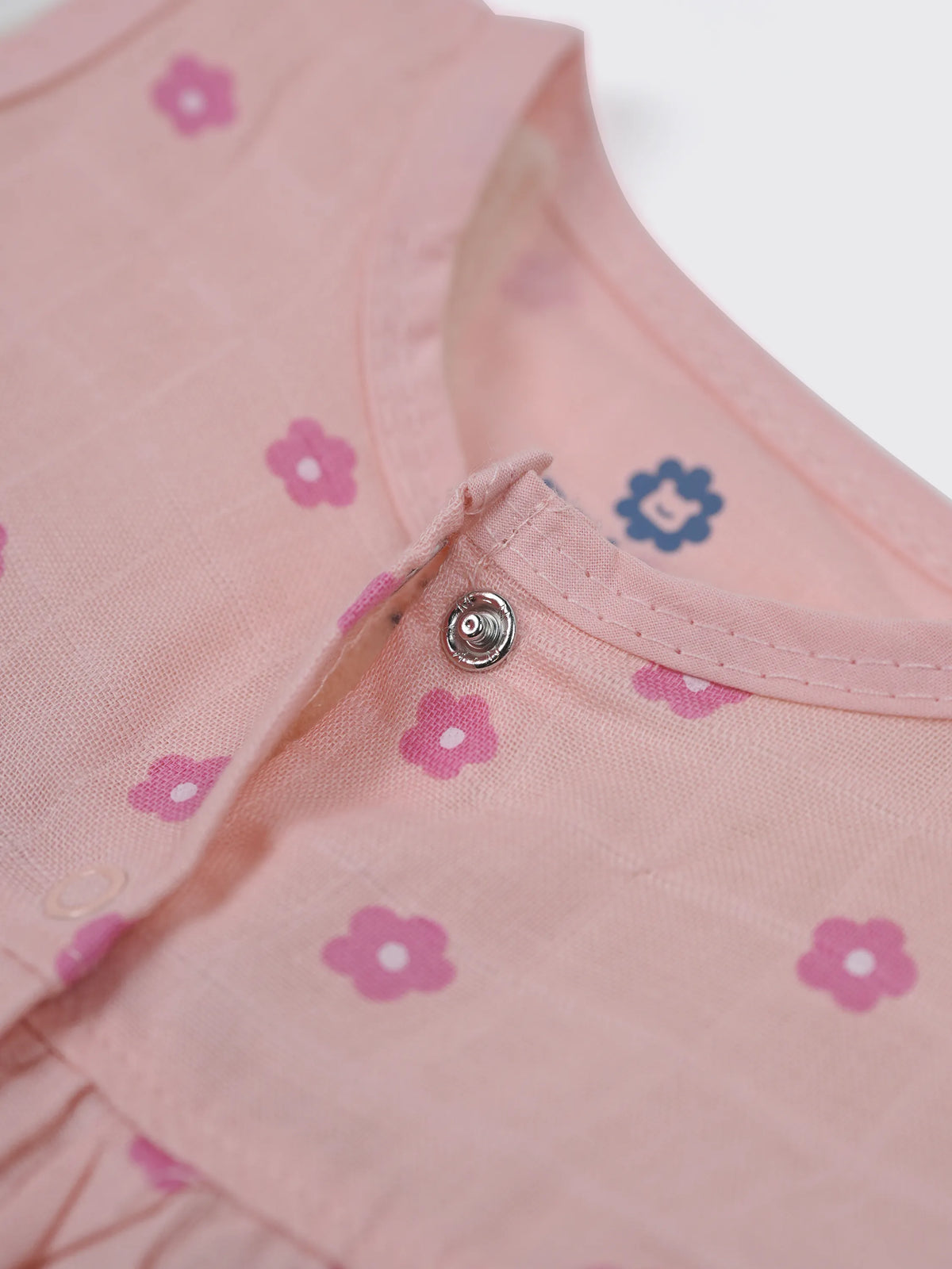 Baby Girls Pink Floral Cotton Frock