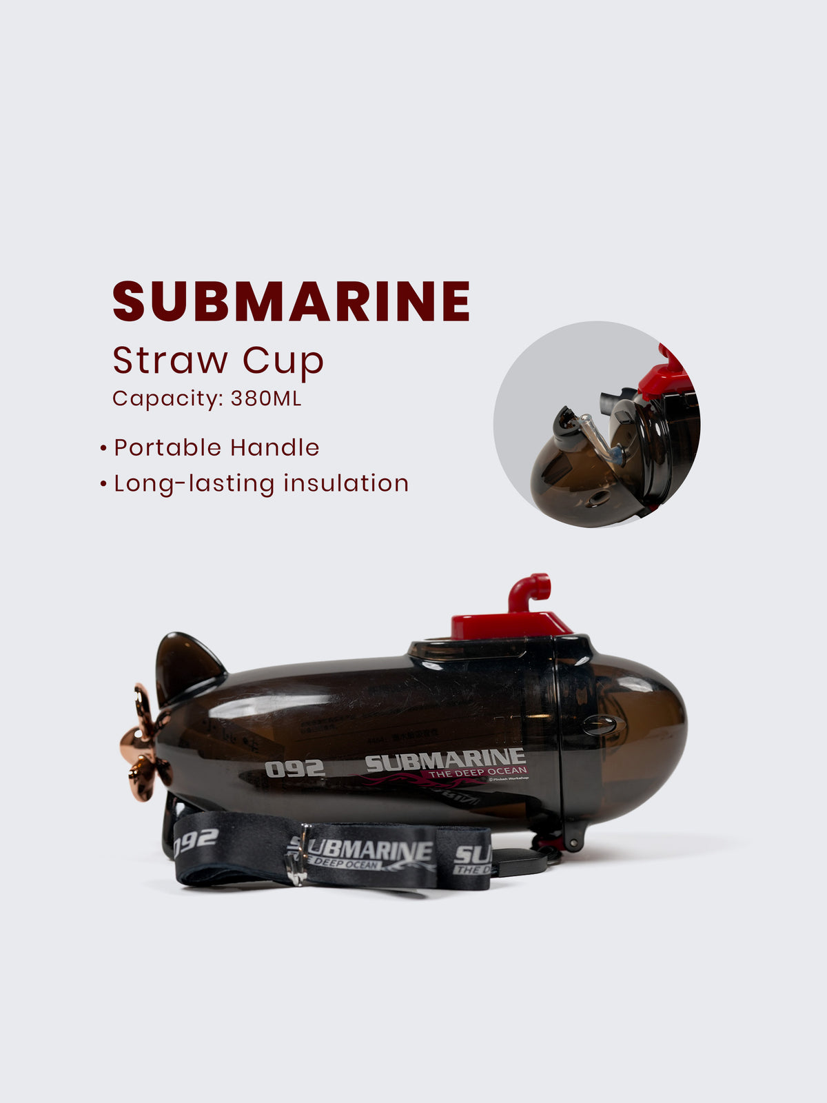 3D Submarine Water Bottle for Kids
