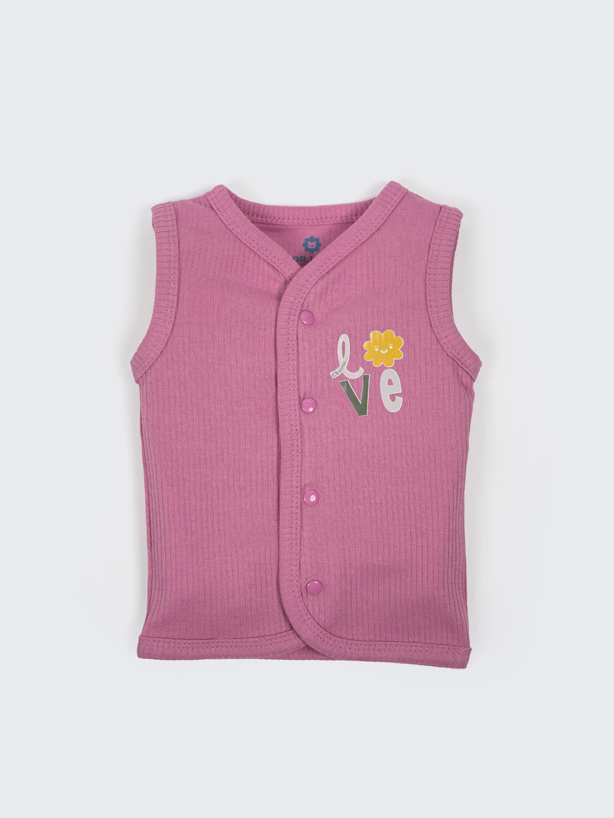 Baby Sleeveless Ribbed Cotton Jabla & Shorts Set
