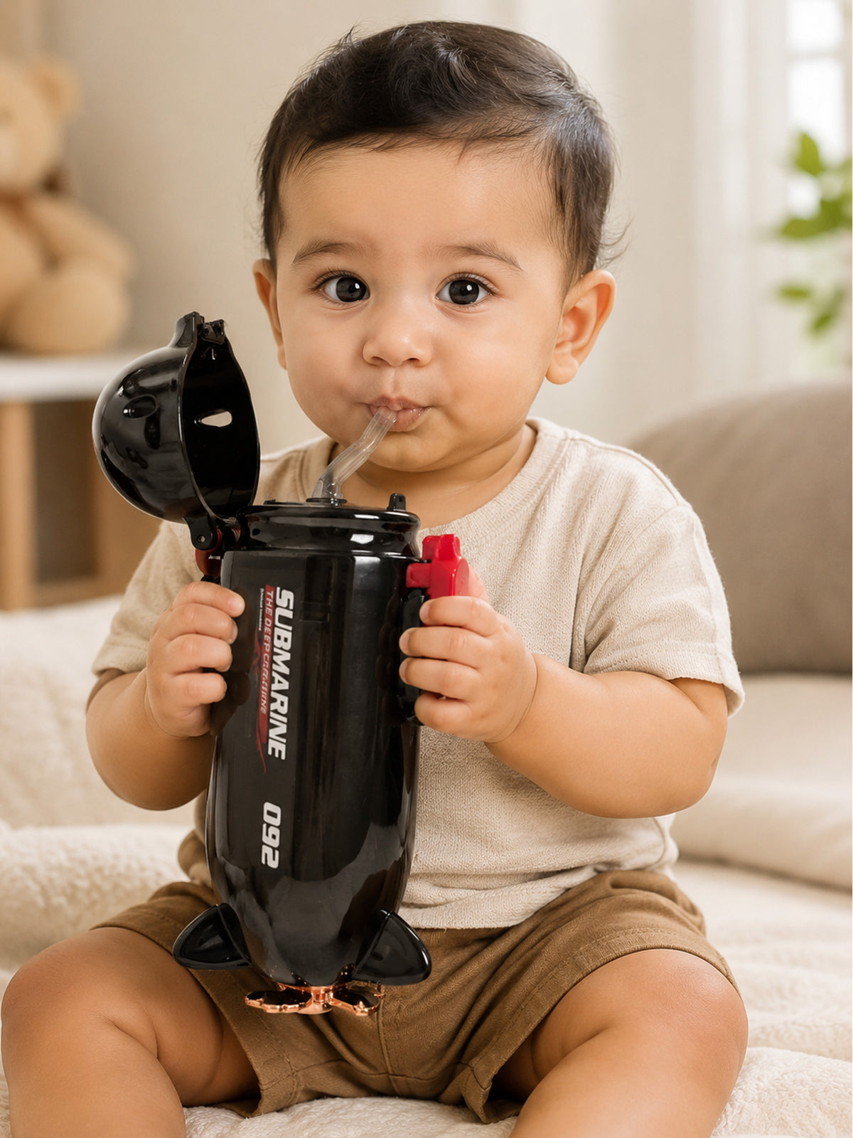 3D Submarine Water Bottle for Kids